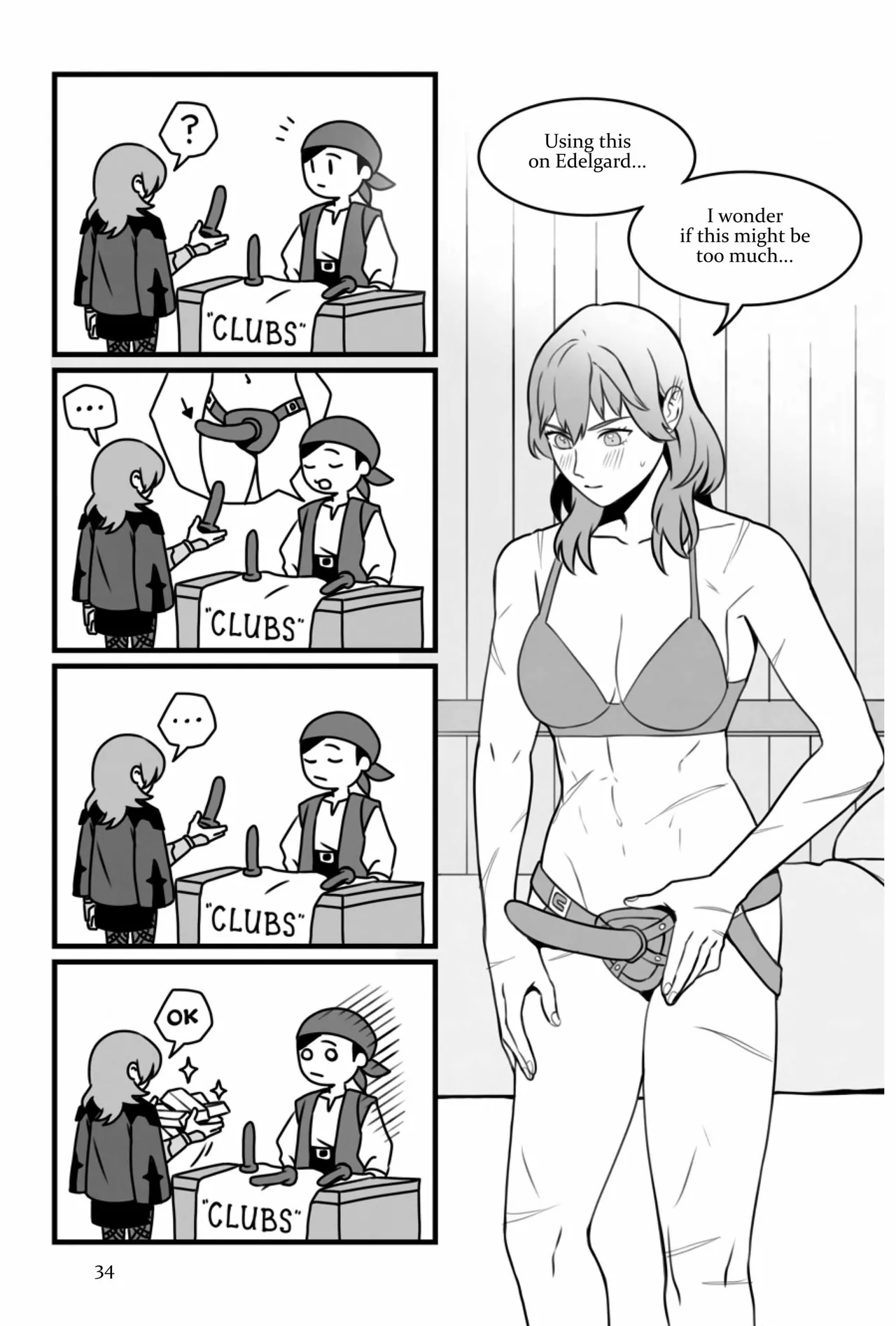 My Heart's a Secret page 34 featuring byleth eisner fire emblem parody - strap-on females only hentai manga - read online free