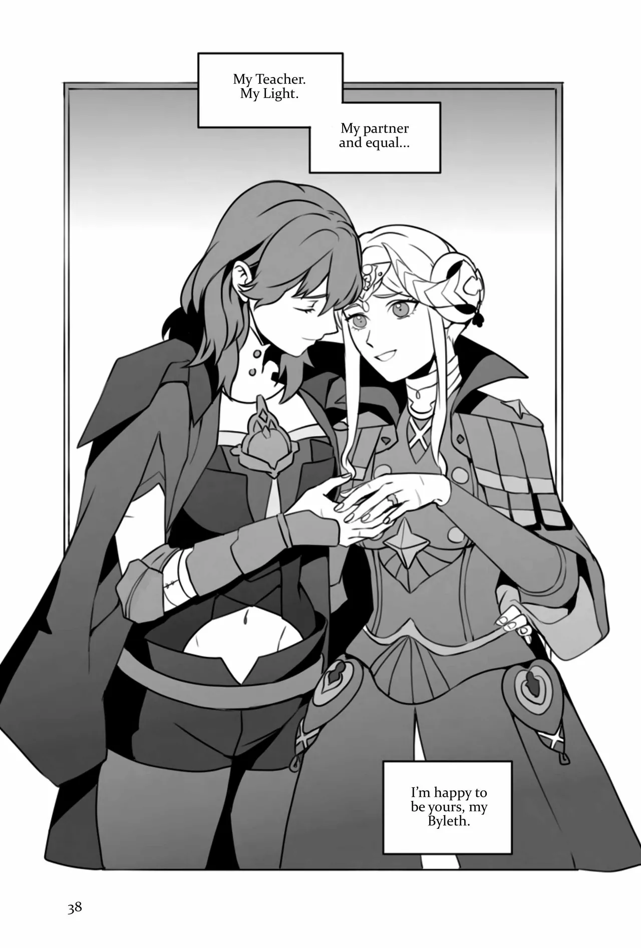 My Heart's a Secret page 38 featuring byleth eisner fire emblem parody - strap-on females only hentai manga - read online free