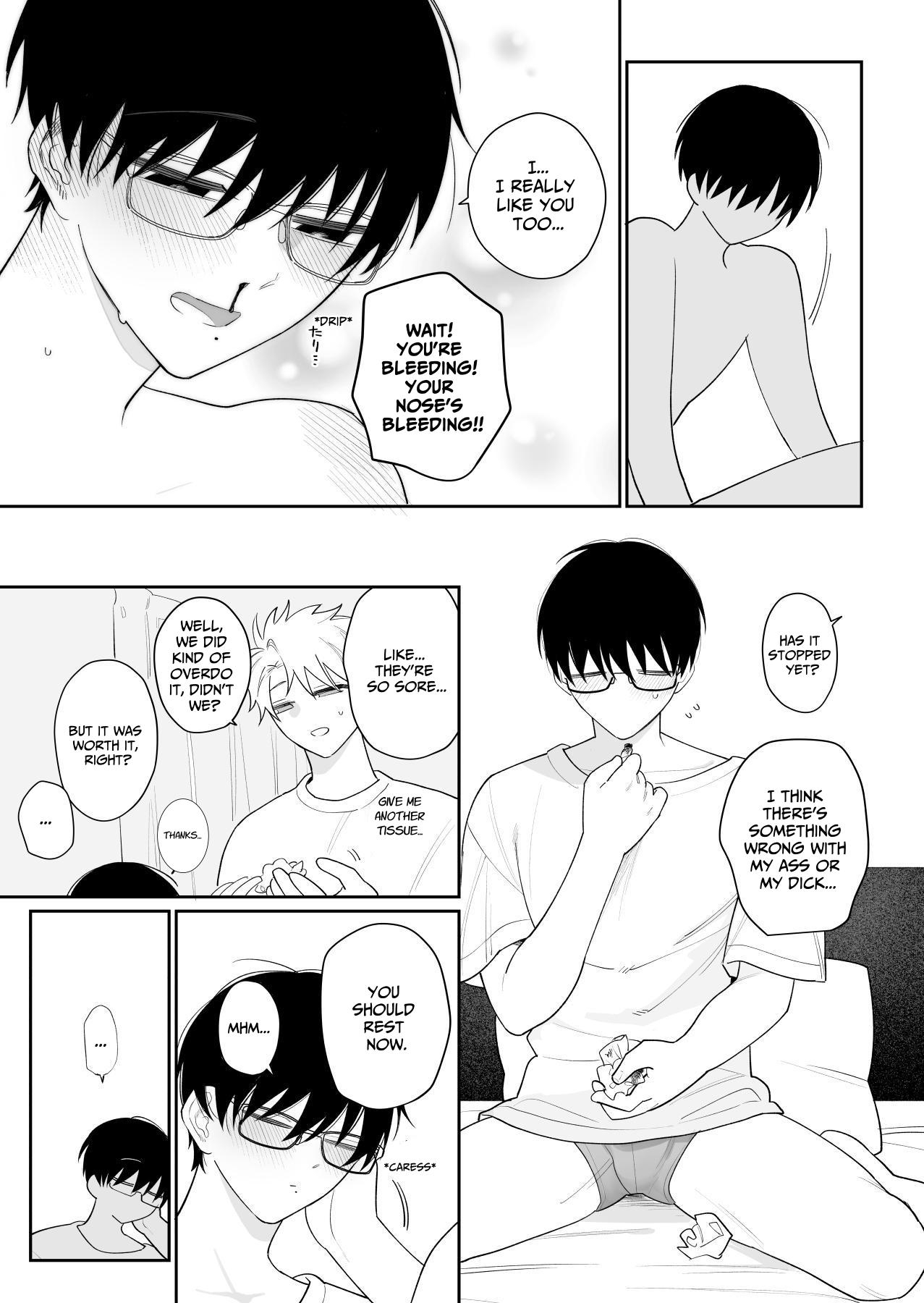 Yurukute Zakokute Naka no Ii Tomodachi 2 | My Loose And Noob Best Friend 2 page 45 original parody - handjob glasses hentai manga - read online free