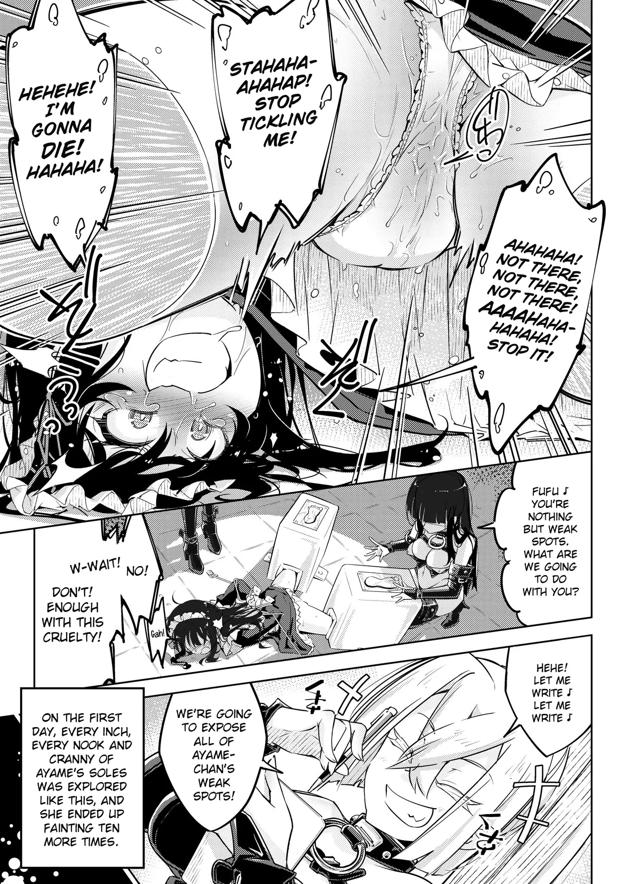 Young Rich's Girl Fall Into Foot Tickling Hell + Bonus Page page 20 original parody - females only sweating hentai manga - read online free