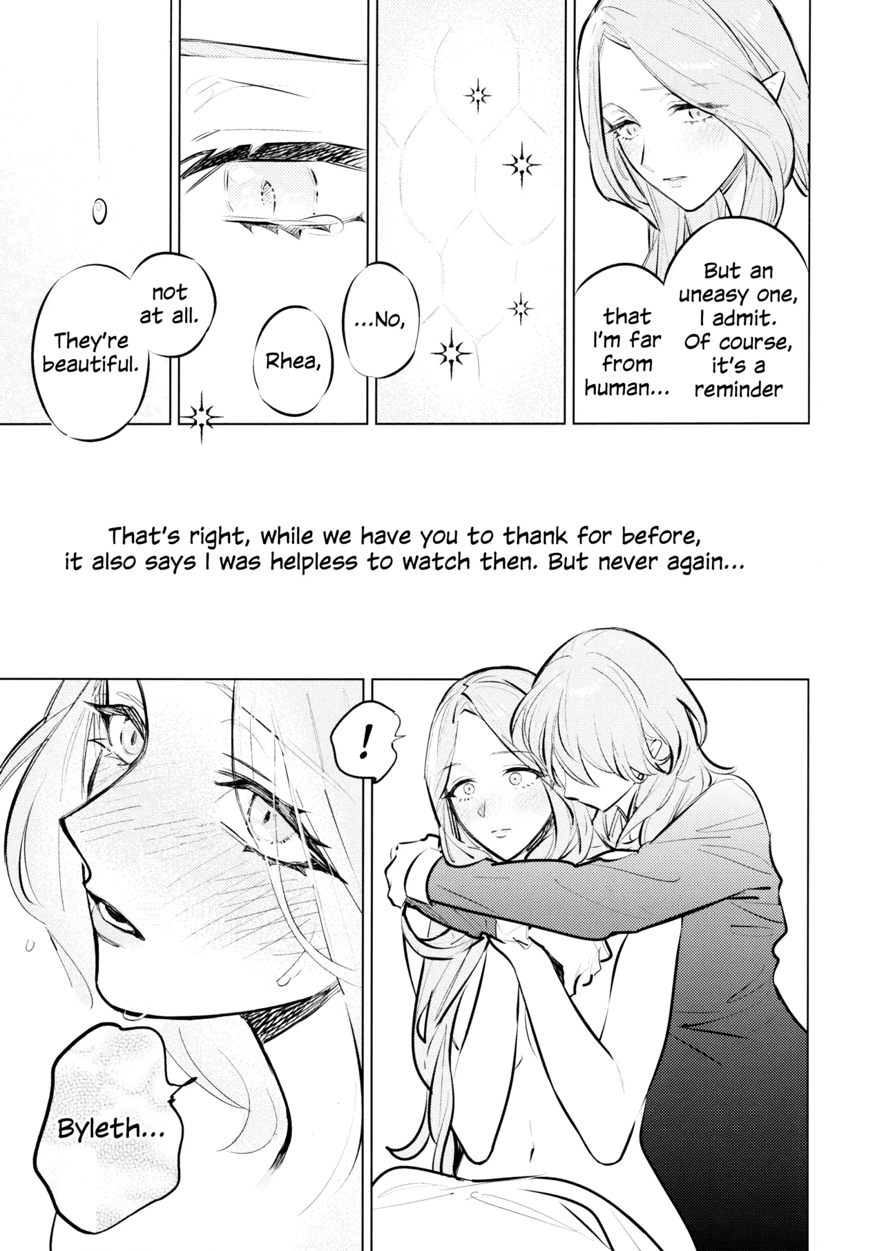 Yawarakai Uroko | Gentle Scales page 18 featuring byleth eisner fire emblem parody - yuri kissing hentai manga - read online free