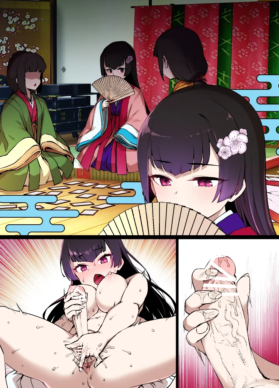 Inma ni Misomerareta Heian Kizoku no Futanari Hime Manga page 41 original parody - full color stockings hentai manga - read online free