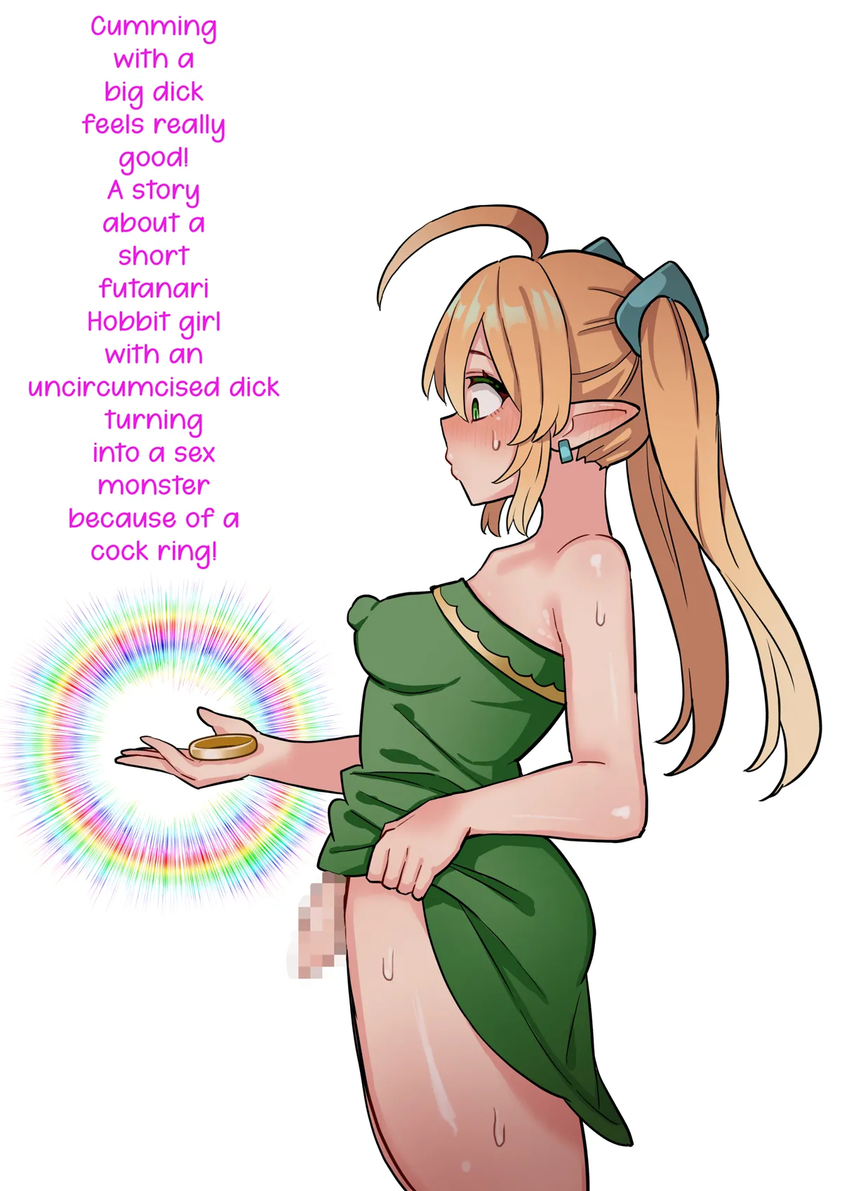 [Hota Home (Hotaru)] Deka Chinpo Shasei wa Chou Kimochi Ii! ~Tanshou Houkei Futanari Hobbit Shoujo ga Mahou no Cock Ring de Zetsurin Kyokon-sei Juuka suru Hanashi~ | Cumming with a big dick feels really good! A story about a short futanari hobbit girl with an uncircumcised dick turning into a sex monster because of a cock ring! [English] [CarlJPTL] - Page 1