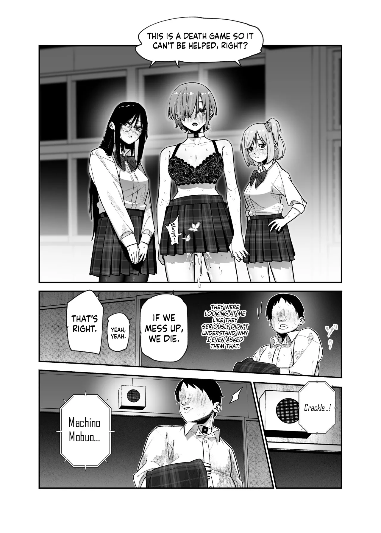 [Nyuu Koubou (Papikoro)] Death Game dakara Shikatanai desho!? EX 1-Genme Iyagatten ja Nai wa yo!? Iya Ore wa Betsu ni Iyagattenai Ken /  We Have No Choice Because We're In A Death Game! EX 1st Period - Don't Act Disgusted, Got It!? Well, It's Not Like I'm Disgusted In The First Place  [English] {Doujins.com} page 28 original parody - sole male nakadashi hentai manga - read online free