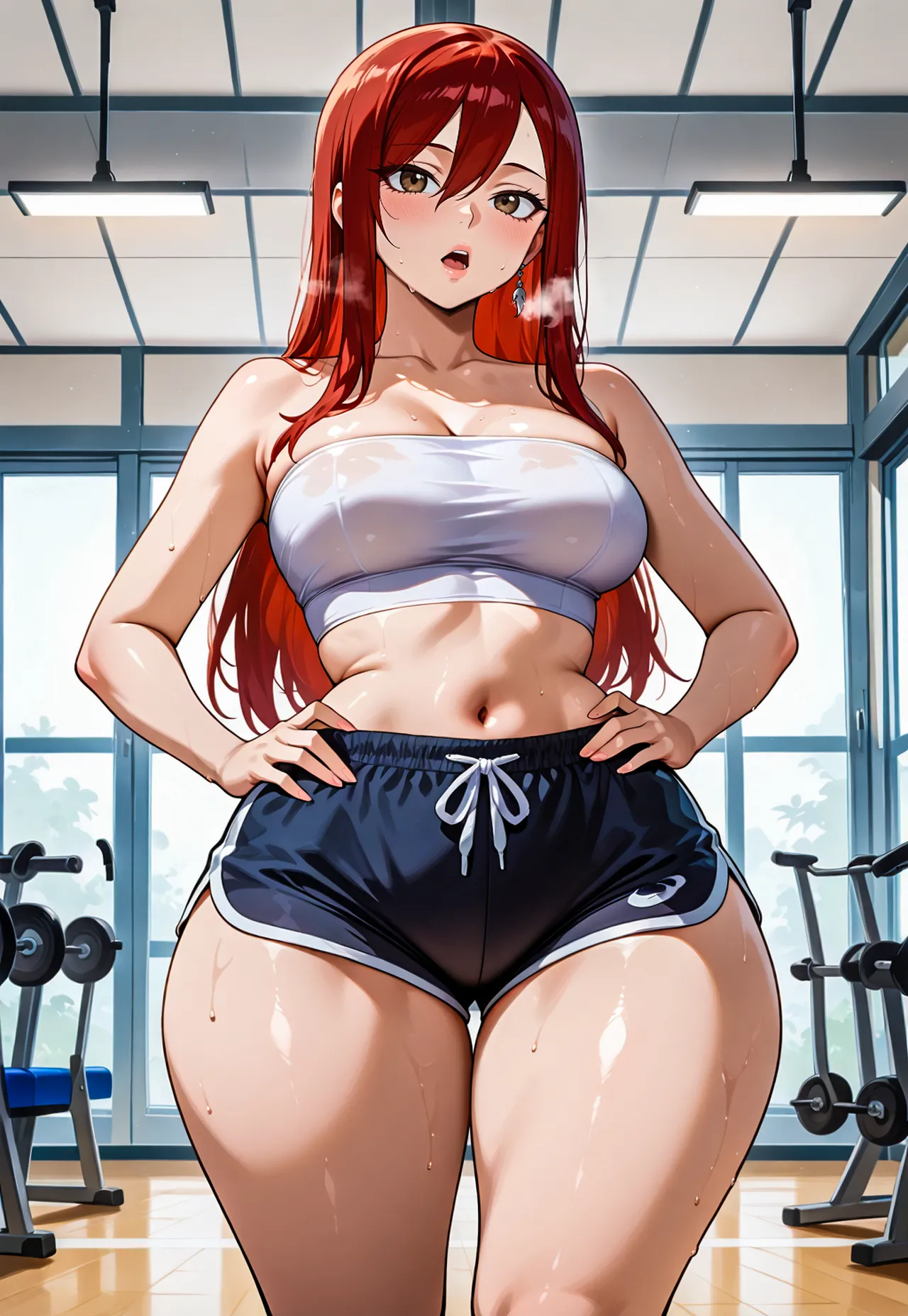 Erza gym session x BBC messingwithai ai generated - Page 10