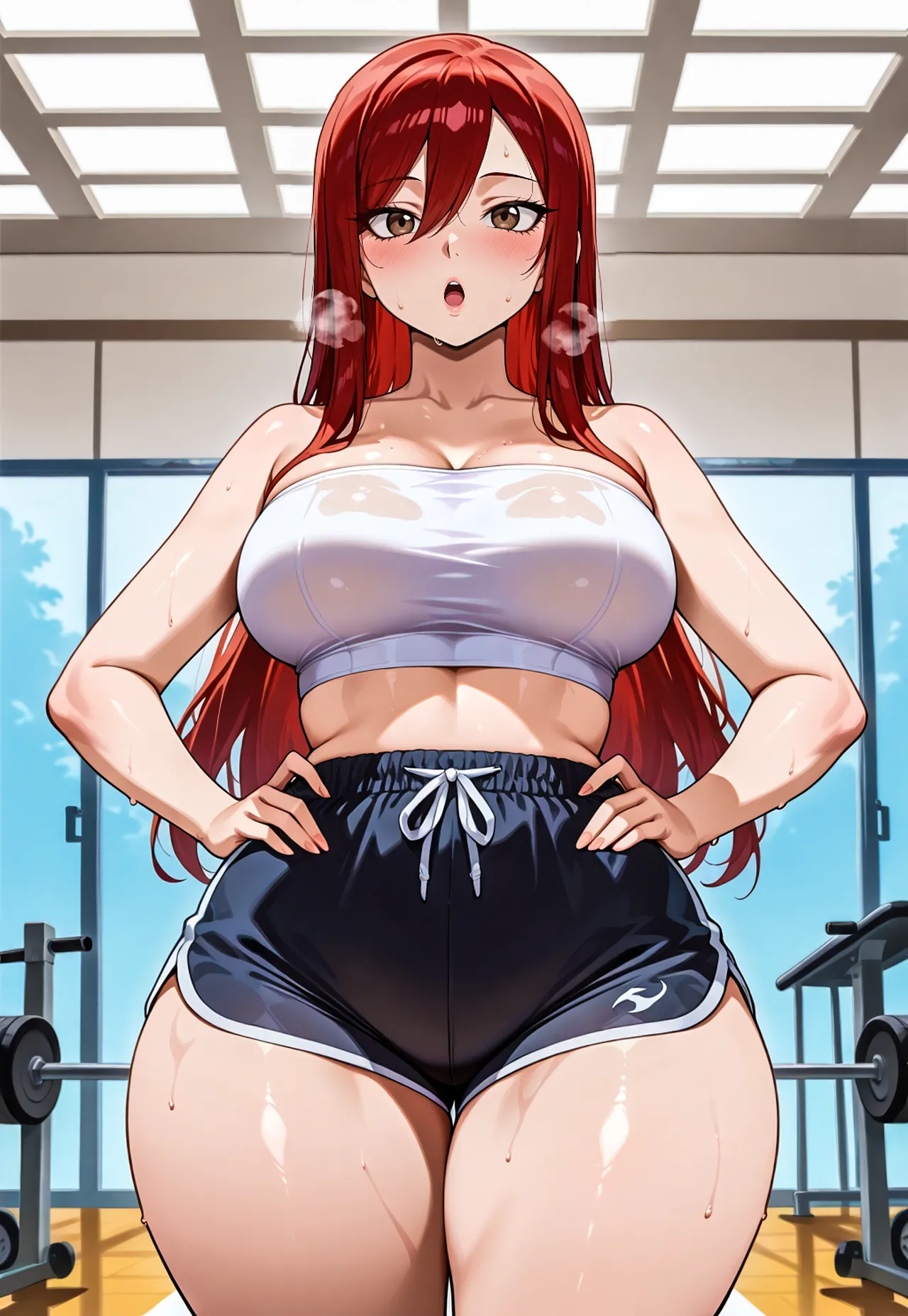 Erza gym session x BBC messingwithai ai generated - Page 6
