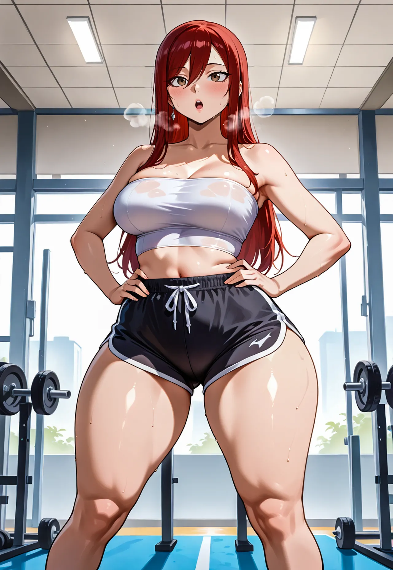 Erza gym session x BBC messingwithai ai generated - Page 7