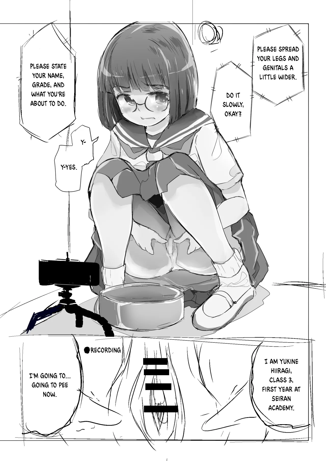 Hiiragi Yukine’s invisible bonds page 10 original parody - chastity belt glasses hentai manga - read online free