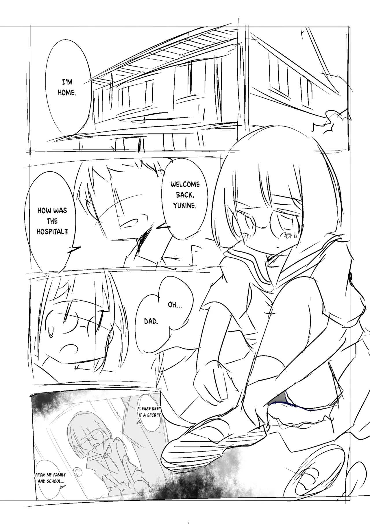 Hiiragi Yukine’s invisible bonds page 14 original parody - sole female rough translation hentai manga - read online free
