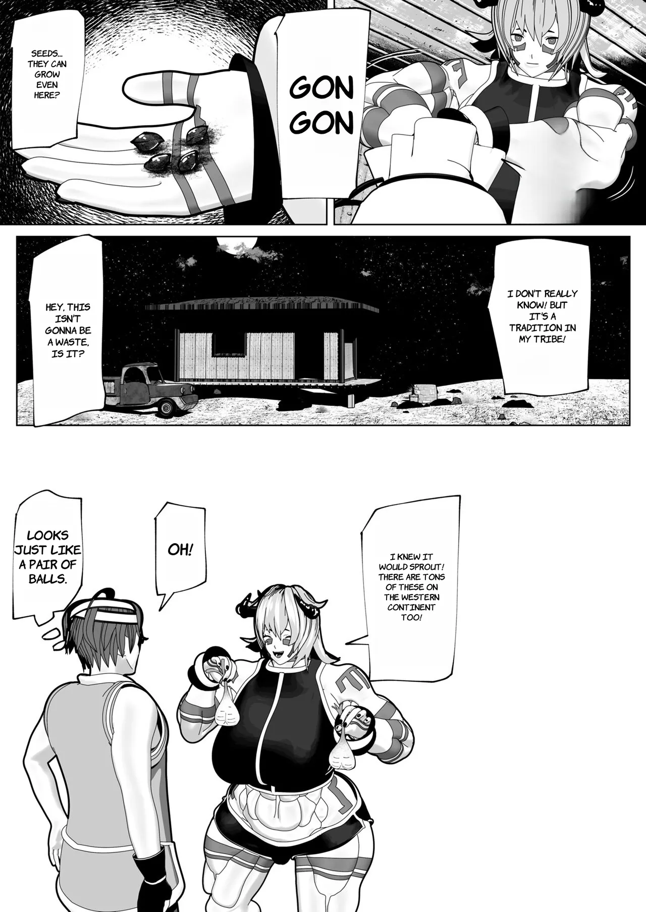 Futanari Ajin ni Natsukareta - ENGLISH AI TRANSLATED page 38 - sole male rough translation hentai manga - read online free