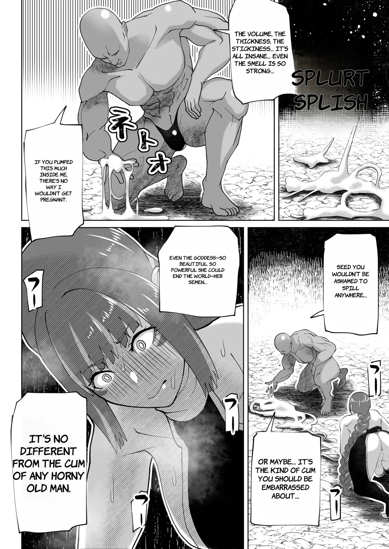 [bekobeko] Jinrui o Mikudashiteru Sondai na Futanari Aku Megami ga Oji-san ni Zanpai suru Hanashi - ENGLISH AI TRANSLATED page 11 original parody - muscle ponytail hentai manga - read online free