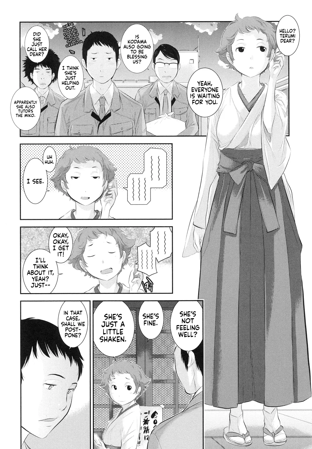 Miko no Iru Machi | The Town of Mikos page 141 - miko mmf threesome hentai manga - read online free