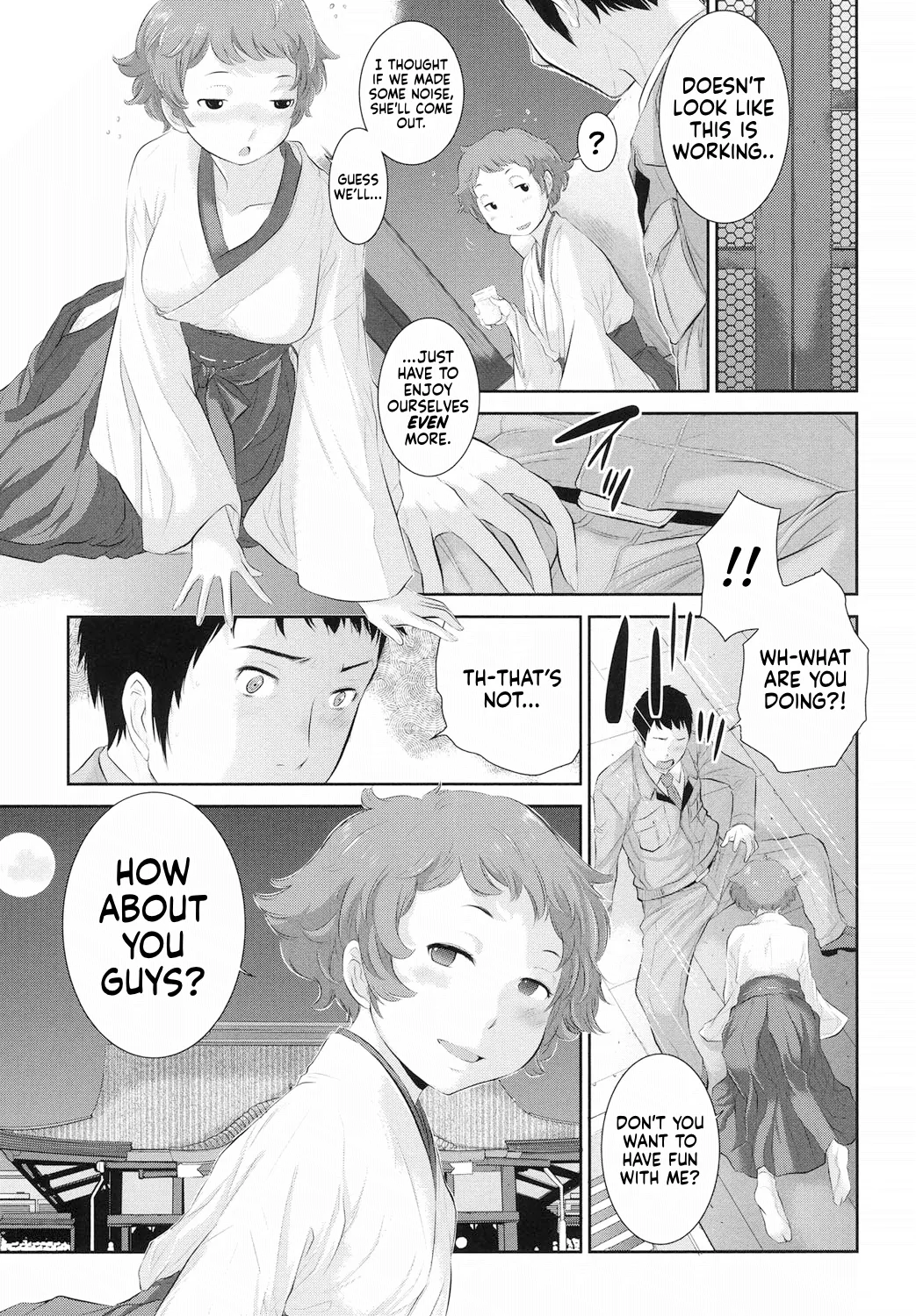 Miko no Iru Machi | The Town of Mikos page 144 - nakadashi stockings hentai manga - read online free