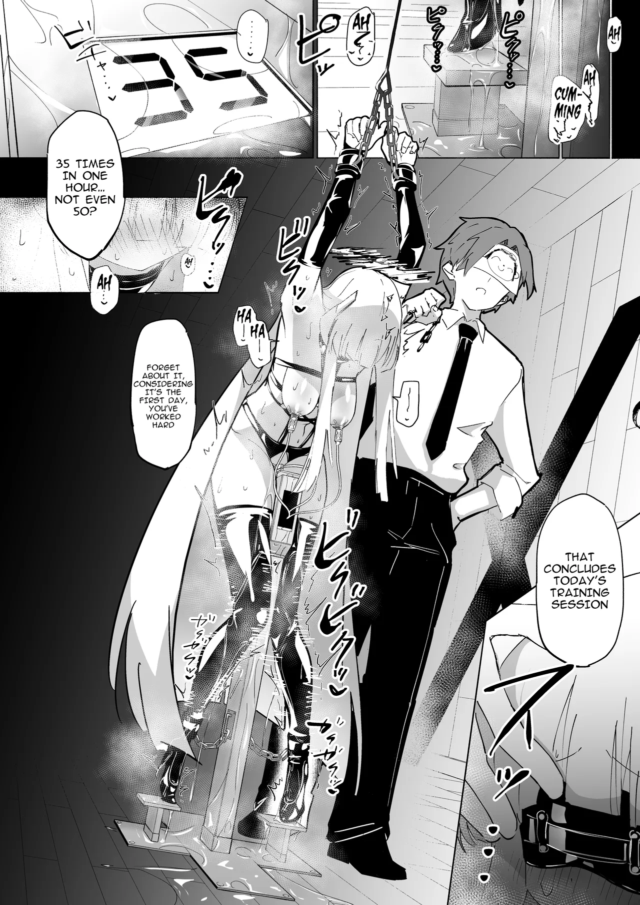 Ushio Choukyou | Ushio Training page 21 featuring noa ushio blue archive parody - blindfold collar hentai manga - read online free