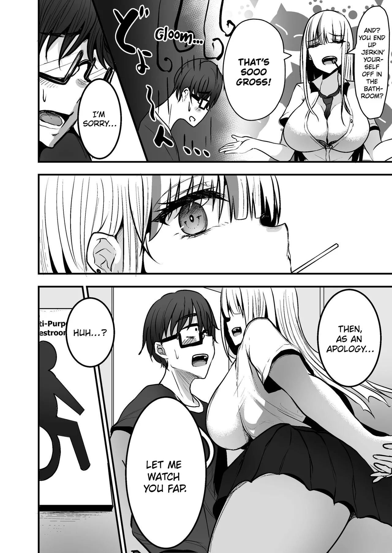 Toshokan de Benkyou Shiteitara Itsumo Kuru Gal JK ni... | While Studying in the Library, the High School Gal That Always Shows Up... page 10 original parody - sole female sole male hentai manga - read online free