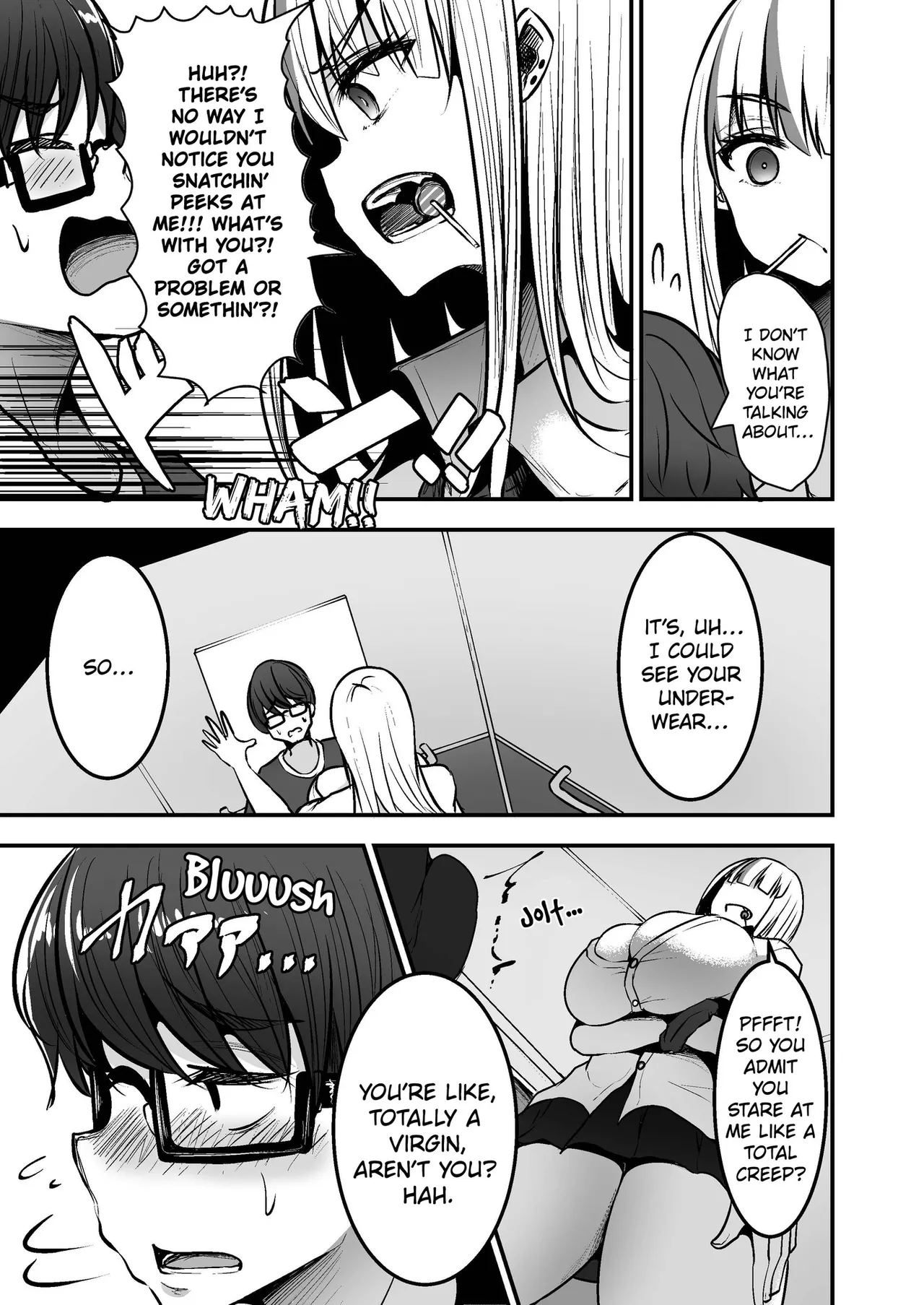 Toshokan de Benkyou Shiteitara Itsumo Kuru Gal JK ni... | While Studying in the Library, the High School Gal That Always Shows Up... page 9 original parody - sole female sole male hentai manga - read online free