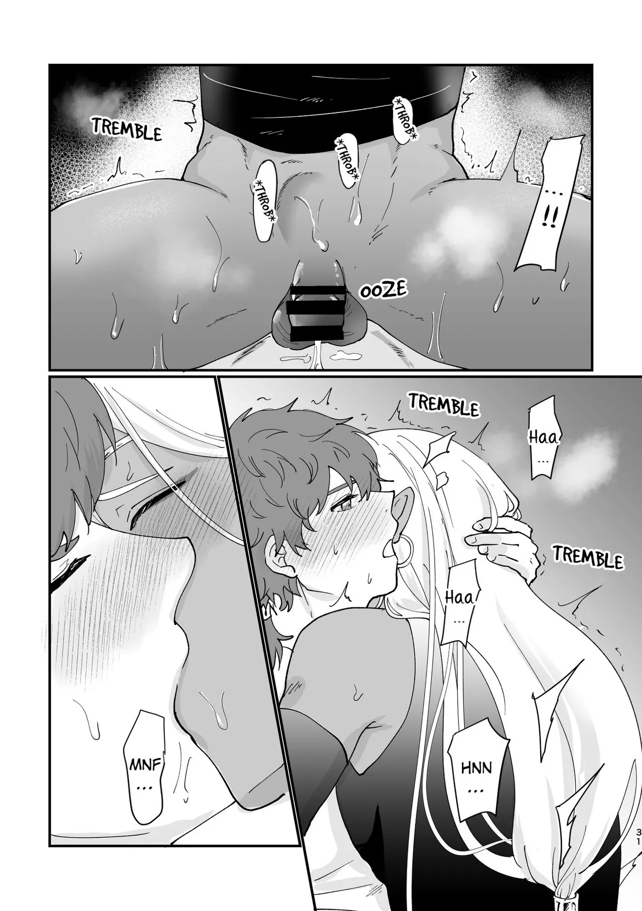 Hatsujou Elf to Dekiai Ecchi | Loving Sex With a Horny Elf. page 30 original parody - elf prostate massage hentai manga - read online free