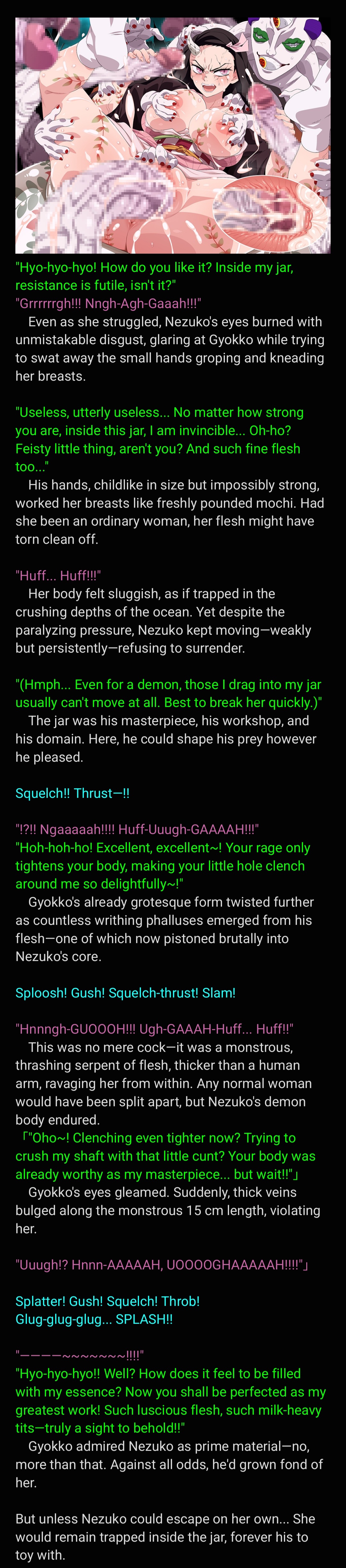 Yuumei Chara Kannou Shousetsu CG Shuu No. 444!! Demon Slayer HaaHaa CG Shuu page 12 featuring nezuko kamado kimetsu no yaiba parody - big breasts hentai manga - read online free