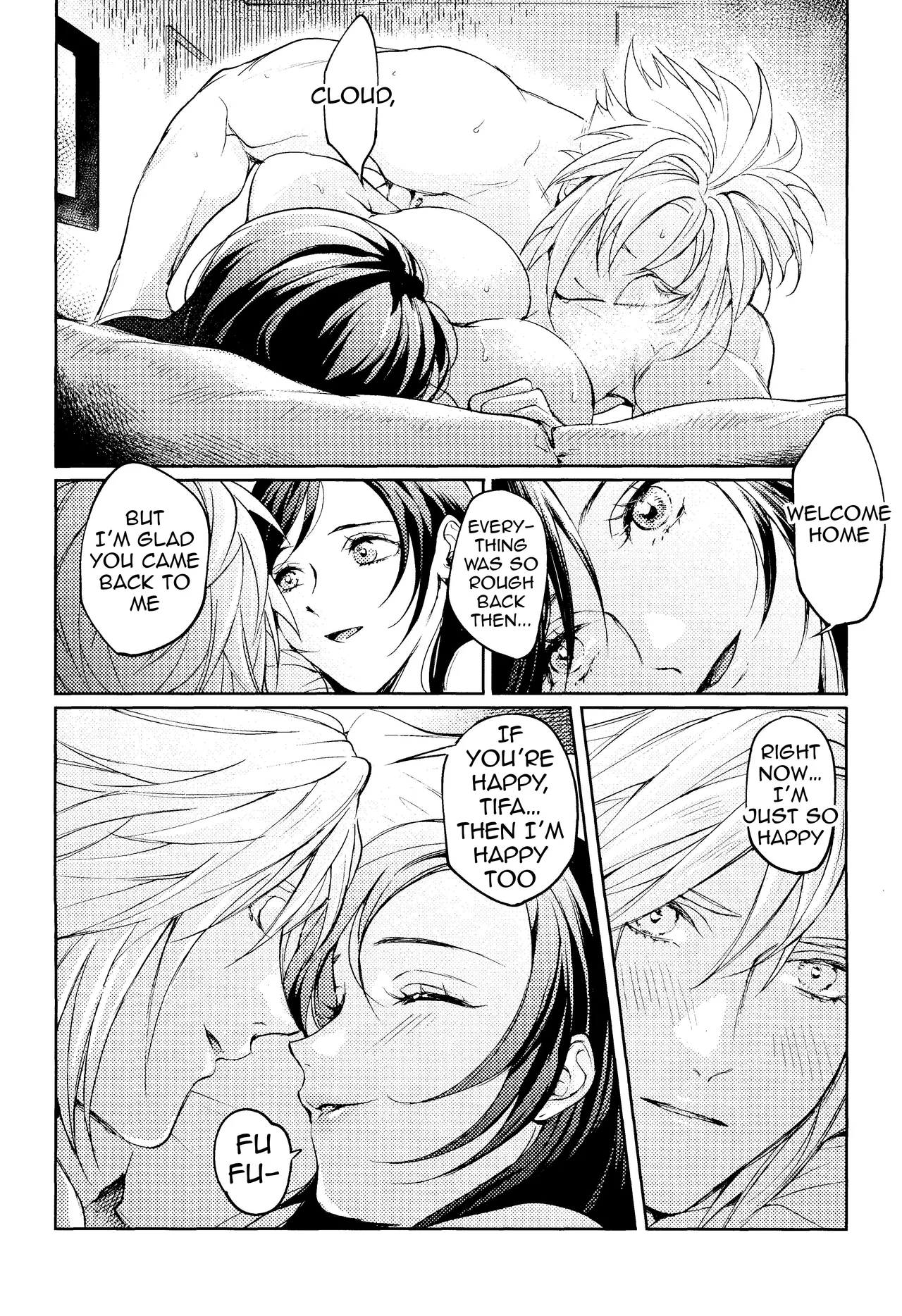 No Place Like Home page 26 featuring cloud strife final fantasy vii parody - kissing big breasts hentai manga - read online free