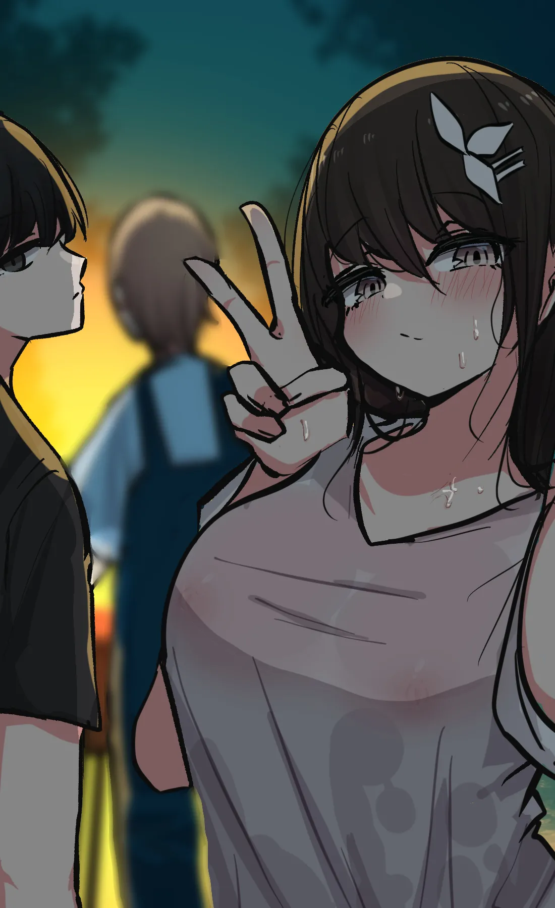 Minna no Ecchi de Yuruyuru na Nichijou Matome page 27 original parody - sole male big penis hentai manga - read online free