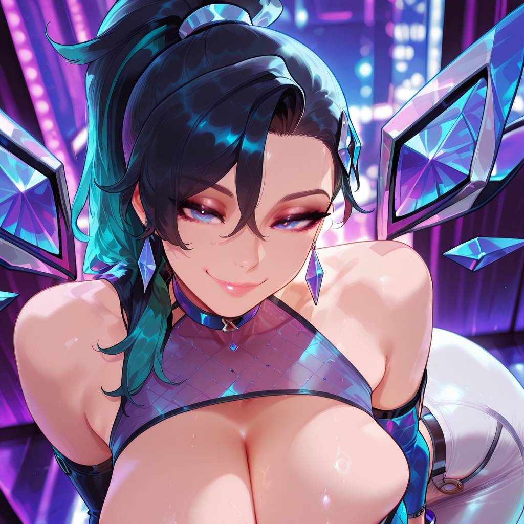 K/DA All Out Kai'sa septerna ai generated page 25 featuring kaisa league of legends parody - sole female big penis hentai manga - read online free