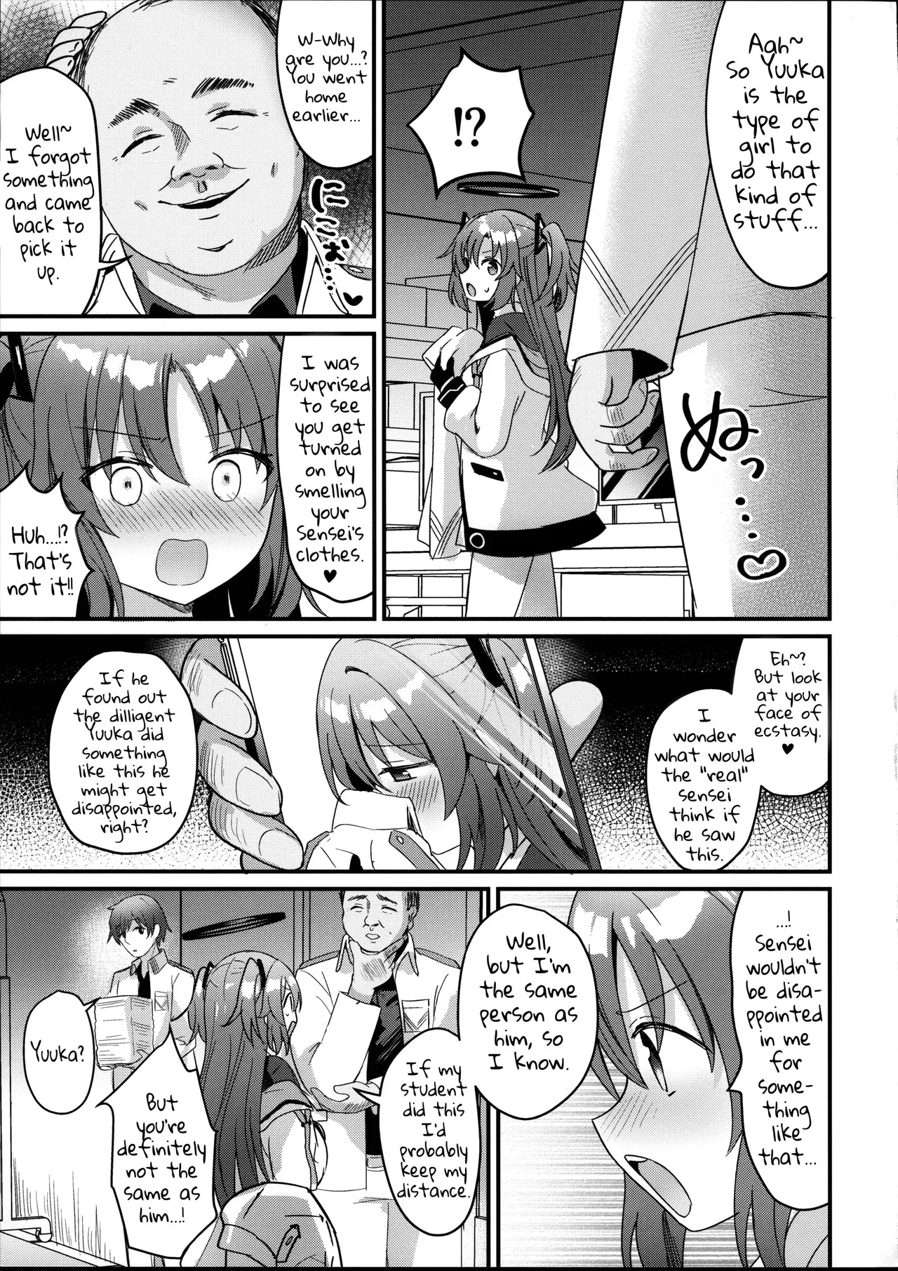 ENG-Chiune_Kimodebu Sugite Kivotos o Horoboshita Sensei ga Bessekaisen no Yuuka o NTR Ryoujoku suru Hon page 10 featuring yuuka hayase blue archive parody - rough translation netorare hentai manga - read online free