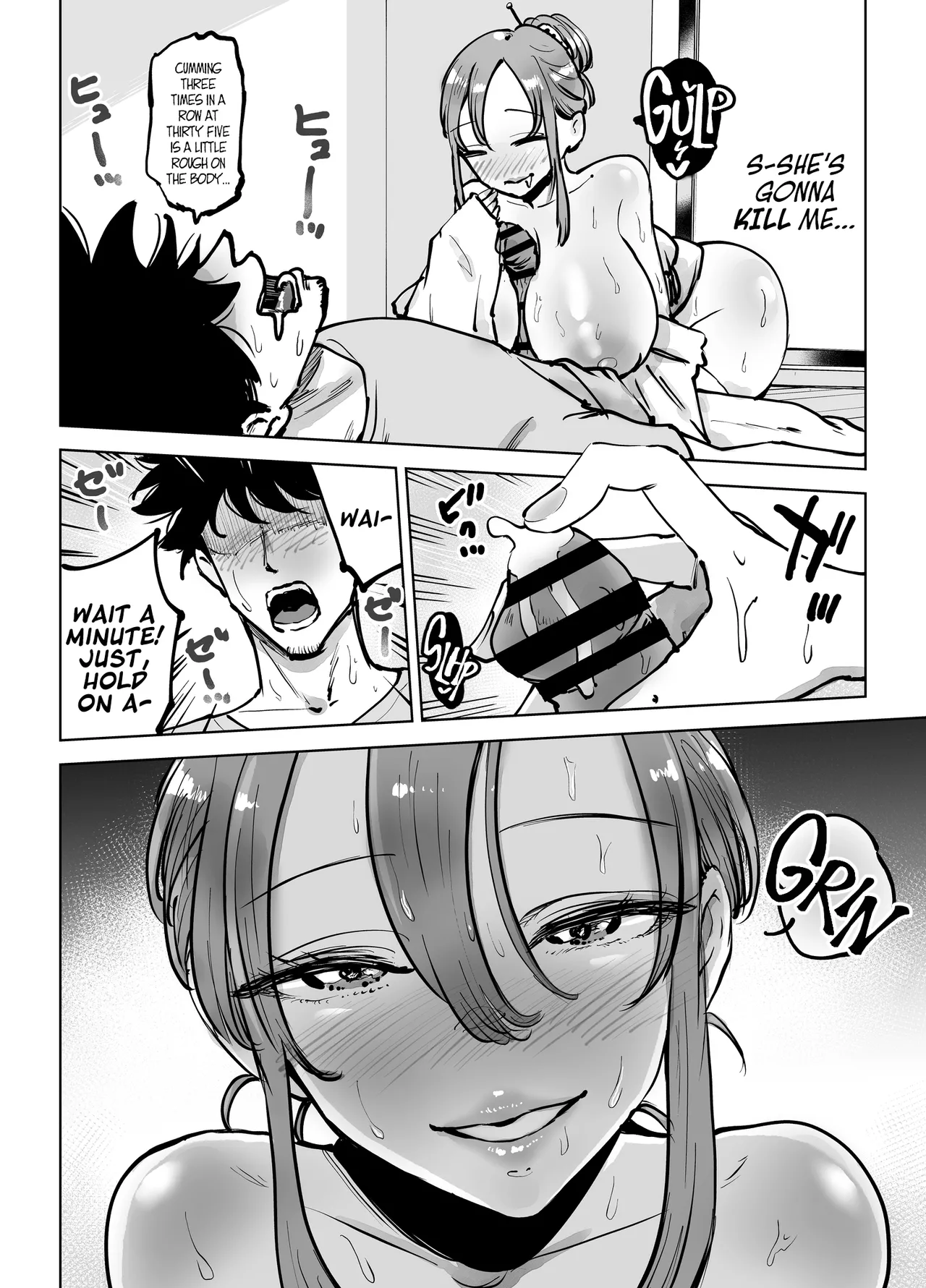 [Technician] Seiyoku Tsuyo Sugi Naga Chichi Yuurei-chan ni Shinu Sunzen Made Shiboritora Reru Hanashi | I Almost Got Wrung Dry (To Death) By A Ghost With Big Tits And A Crazy Sex Drive [English] [A Cool Person] page 27 original parody - sole female sole male hentai manga - read online free