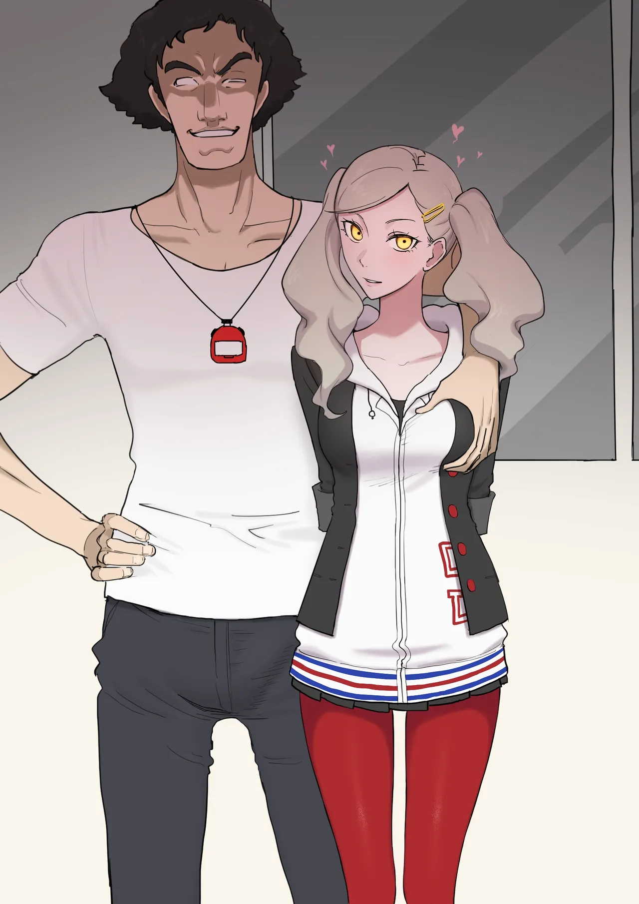 ペルソナ5 杏×鴨志田 page 11 featuring anne takamaki persona 5 parody - kissing swimsuit hentai manga - read online free