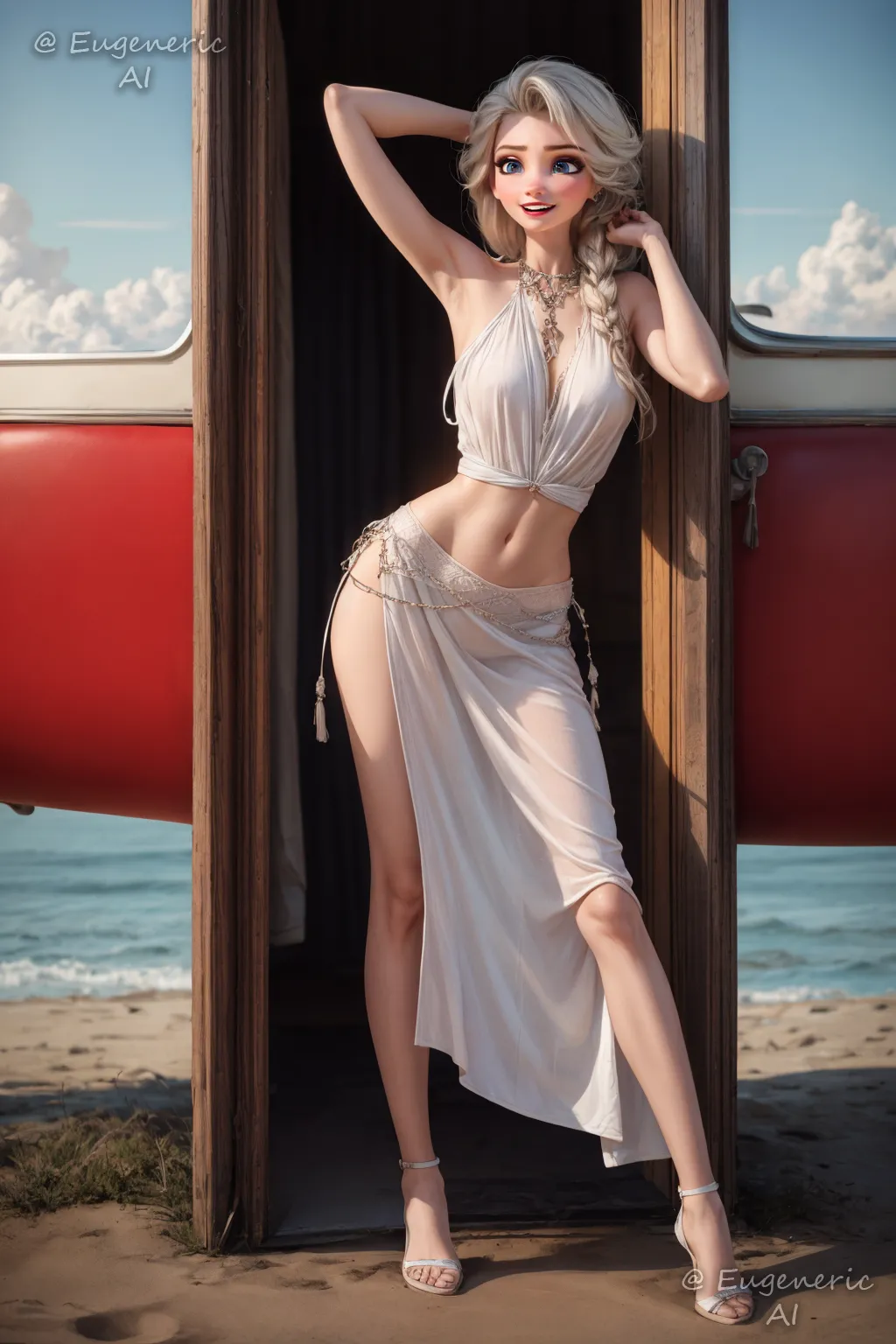 Elsa Chipao page 55 featuring princess elsa frozen parody - uncensored exhibitionism hentai manga - read online free