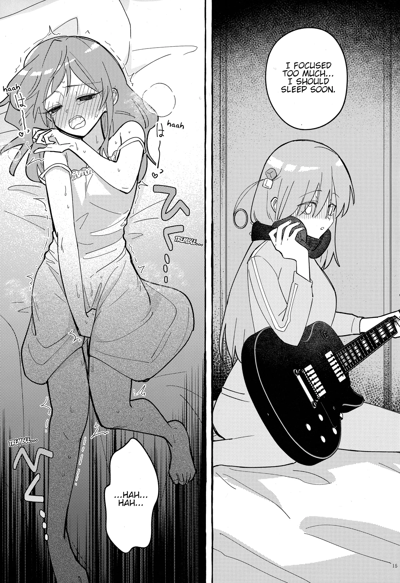 Kyoukankaku Guitar | Synesthetic Guitar page 16 featuring hitori gotou bocchi the rock parody - rough translation yuri hentai manga - read online free