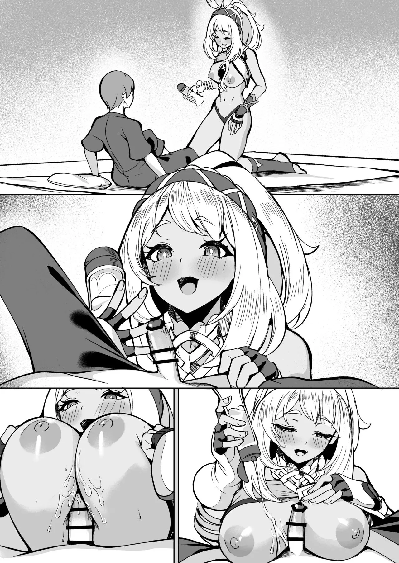 Ryuusen no Shuu ni wa Fudeoroshi no Bunka ga Arurashii page 10 featuring mualani genshin impact parody - dark skin sole female hentai manga - read online free