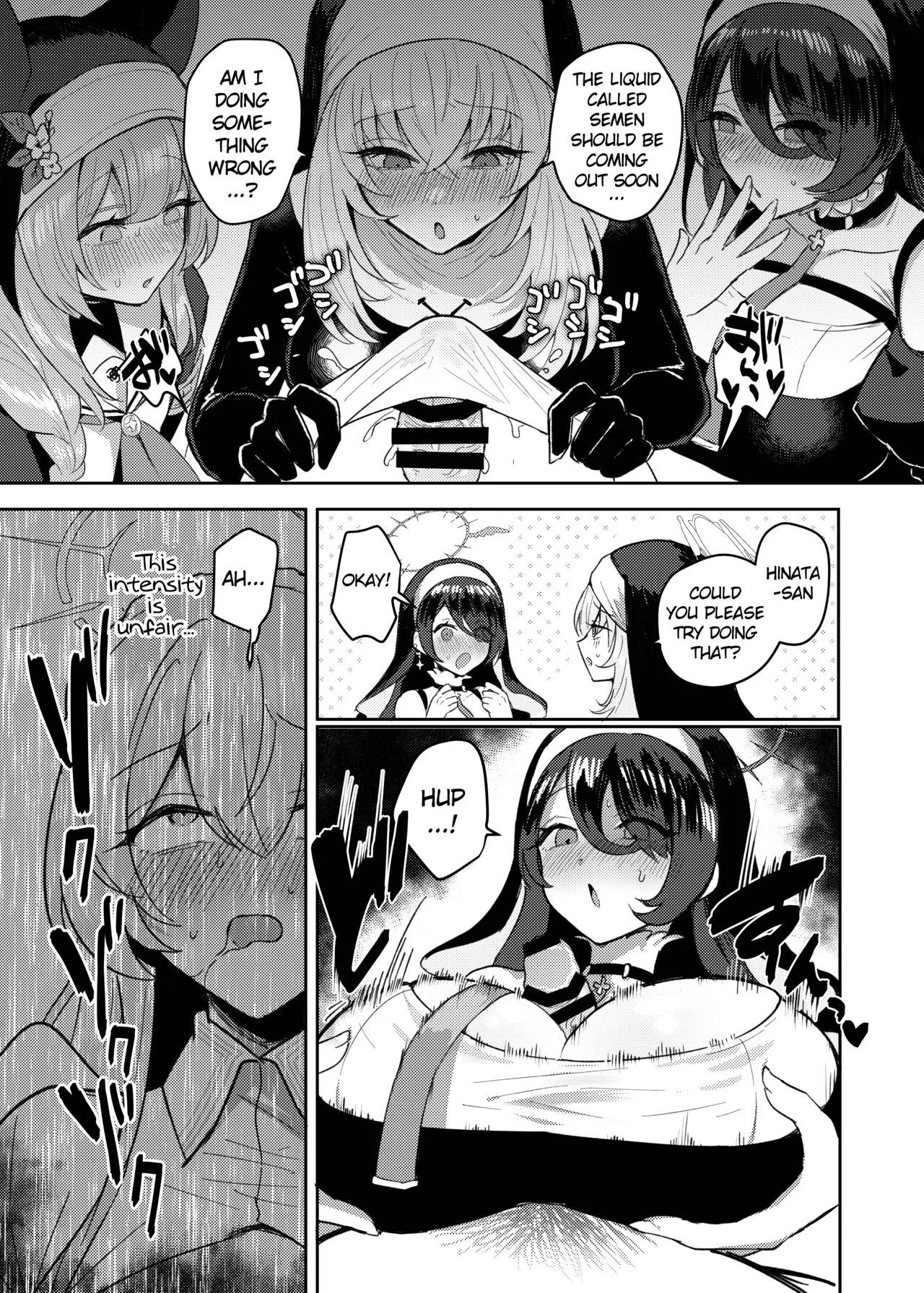 Futanari Tea Party Dosukebe Tougijou Nagisa VS Sisterhood + Kyuugo Kishidan page 14 featuring seia yurizono blue archive parody - paizuri big breasts hentai manga - read online free
