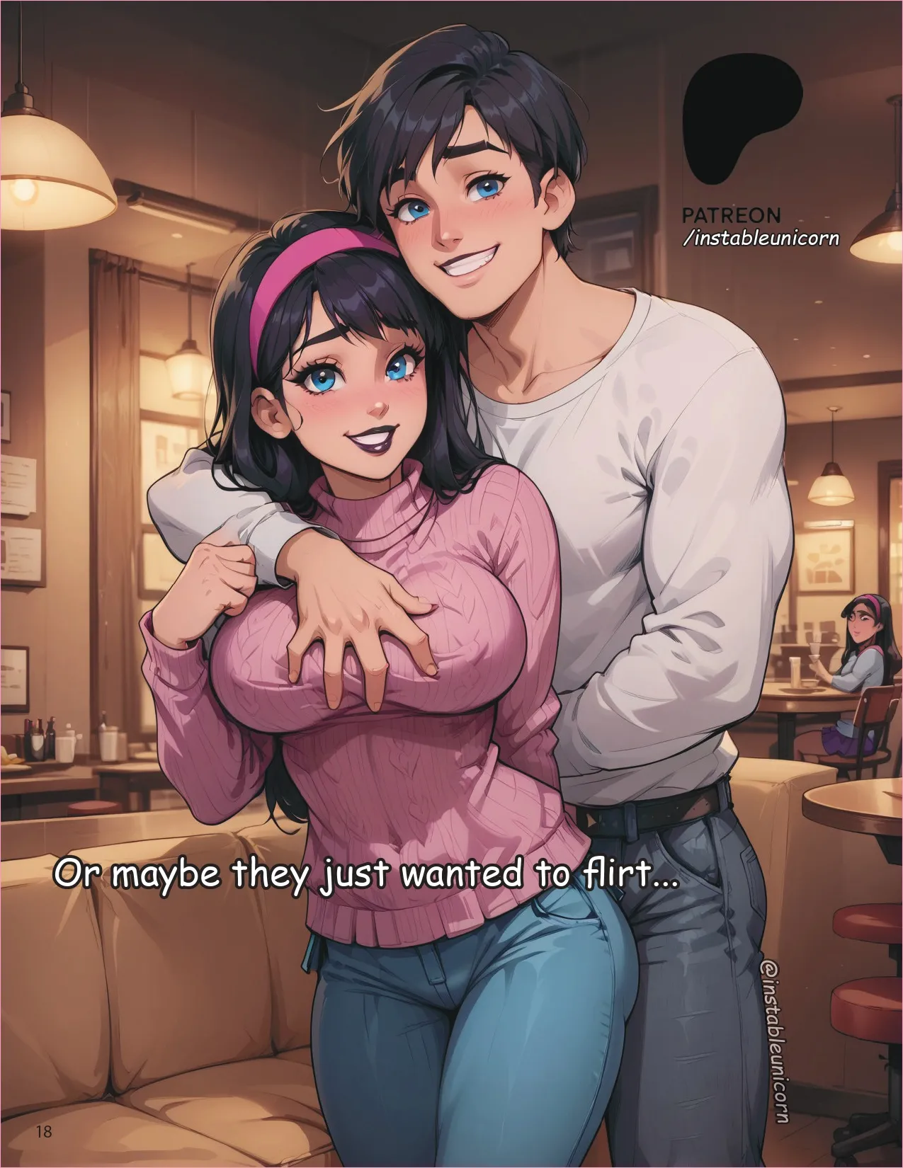 Becoming Luna 3 - InstableUnicorn - AI generated page 14 - sole male mind control hentai manga - read online free