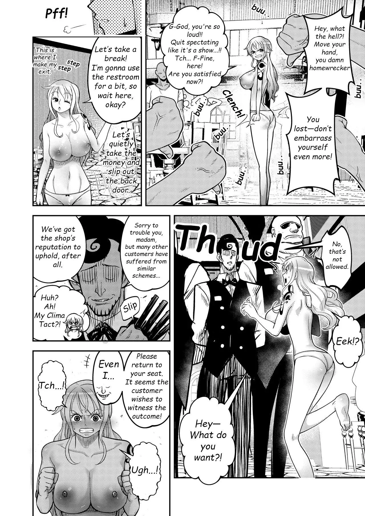 Hage Mob to Nami-san Wakarase Honban Yakyuuken page 10 featuring nami one piece parody - big breasts hairy hentai manga - read online free
