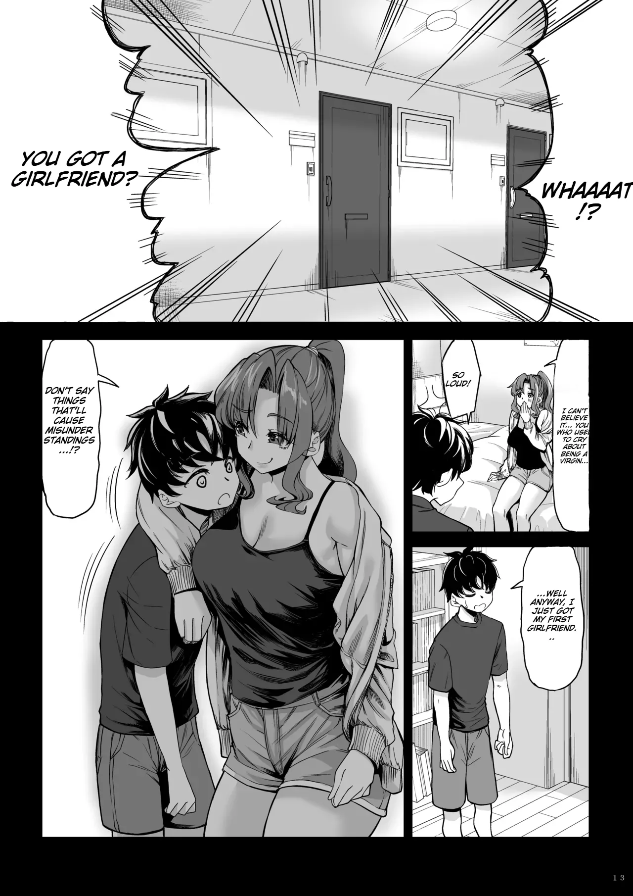 Shinchou 211 cm no Jirai-kei Joshi ni Nerawarete mou Nigerarenai 2 page 12 original parody - sole male paizuri hentai manga - read online free