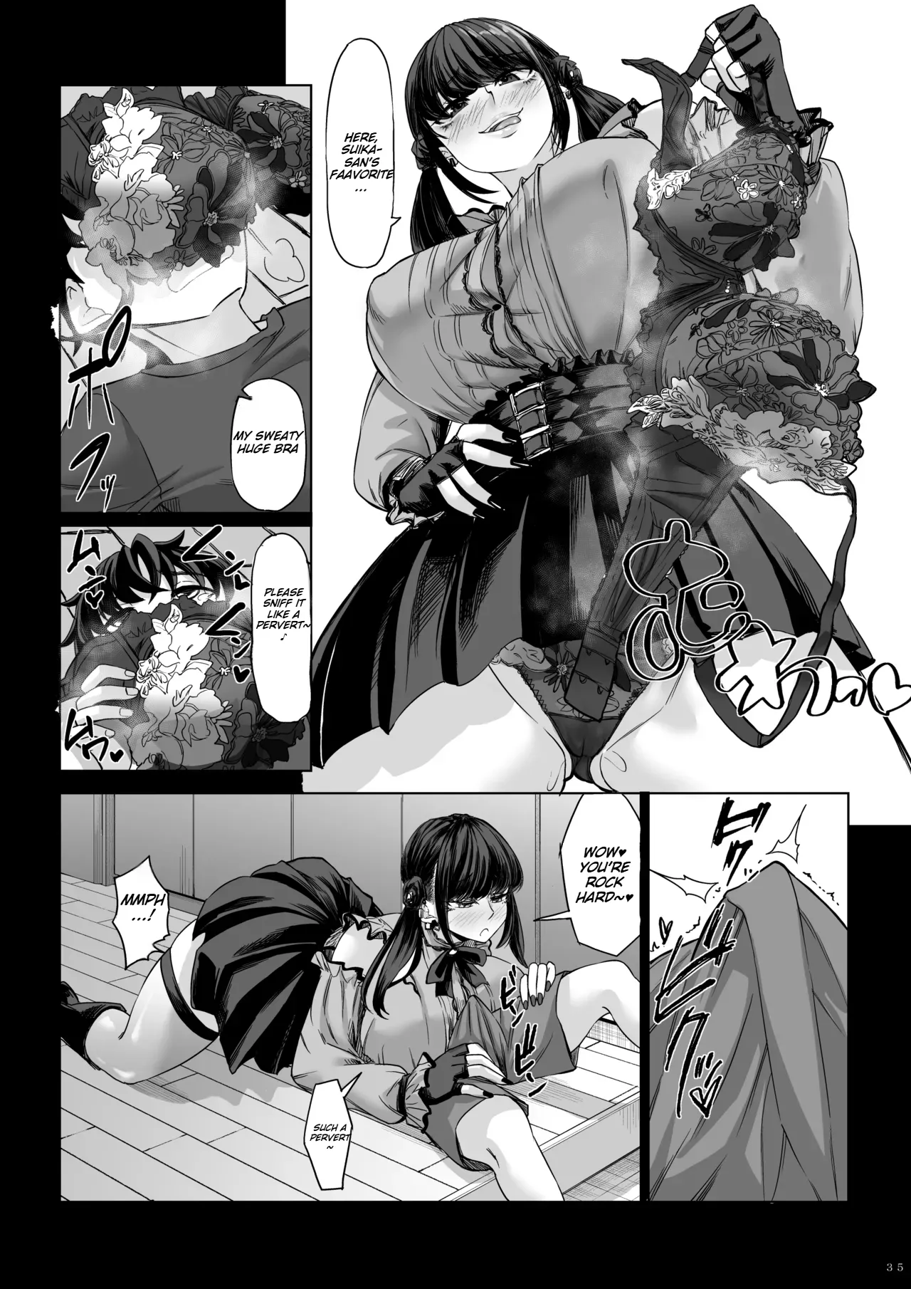 Shinchou 211 cm no Jirai-kei Joshi ni Nerawarete mou Nigerarenai 2 page 34 original parody - kissing big breasts hentai manga - read online free