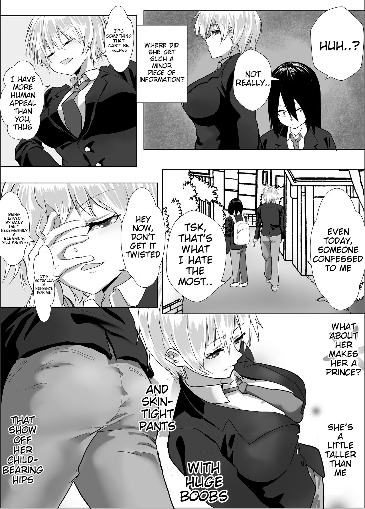 [Tetsukabuto Nuranura (Yuri Kowashi)] Narcissist na Ouji-sama-kei Joshi wa, Toilet Gaman Dekizu | The Narcissistic Female Prince Couldn't Hold It In [English] - Page 4
