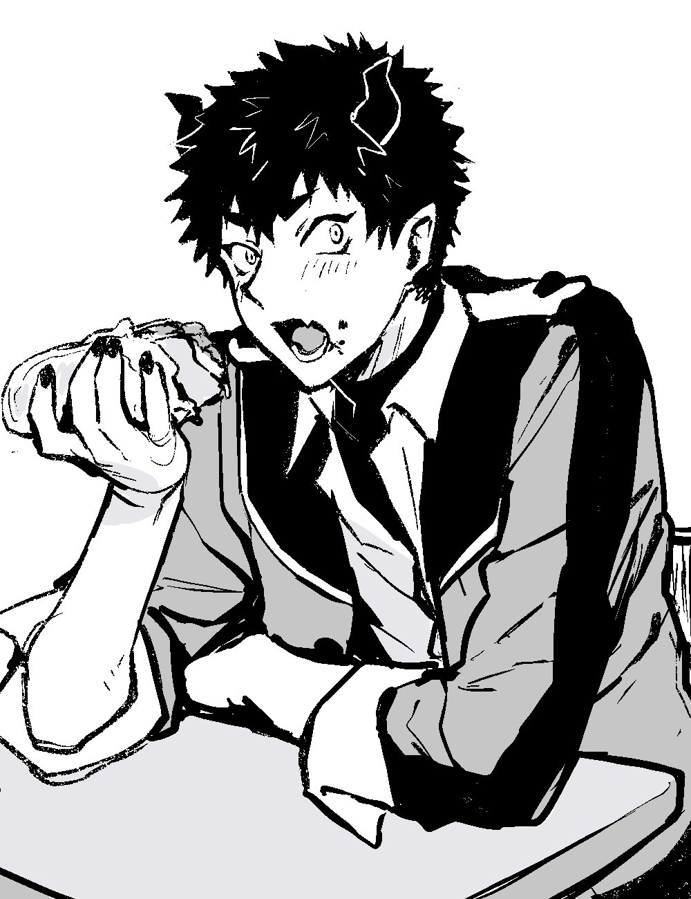 [Collapsar Estate (TANAKATAN)] Inma Gakuen no Ochikobore — case.1 Junjou Danshi no Shojo Soushitsu (Jou) | 淫魔学园的废材吊车尾―case.1 纯情男生的破处堕落(上) page 33 original parody - nakadashi kissing hentai manga - read online free