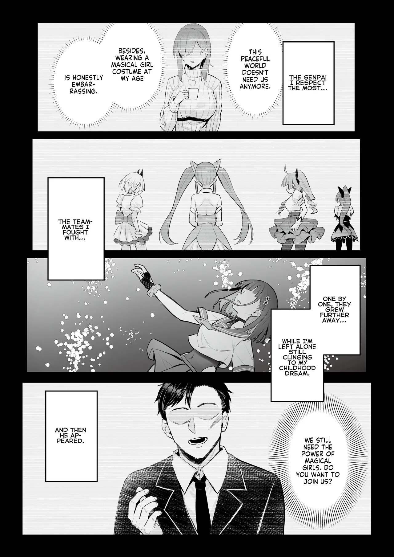 Moto Mahou Shoujo no Shigoto Hanashi Ao | The Former Magical Girl Blue's Work page 14 original parody - sole female sole male hentai manga - read online free