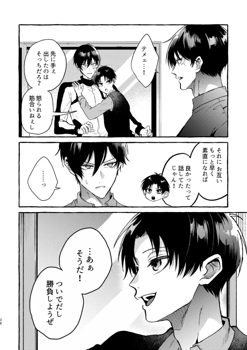 凛潔 page 36 featuring yoichi isagi blue lock parody - tracksuit multi-work series hentai manga - read online free