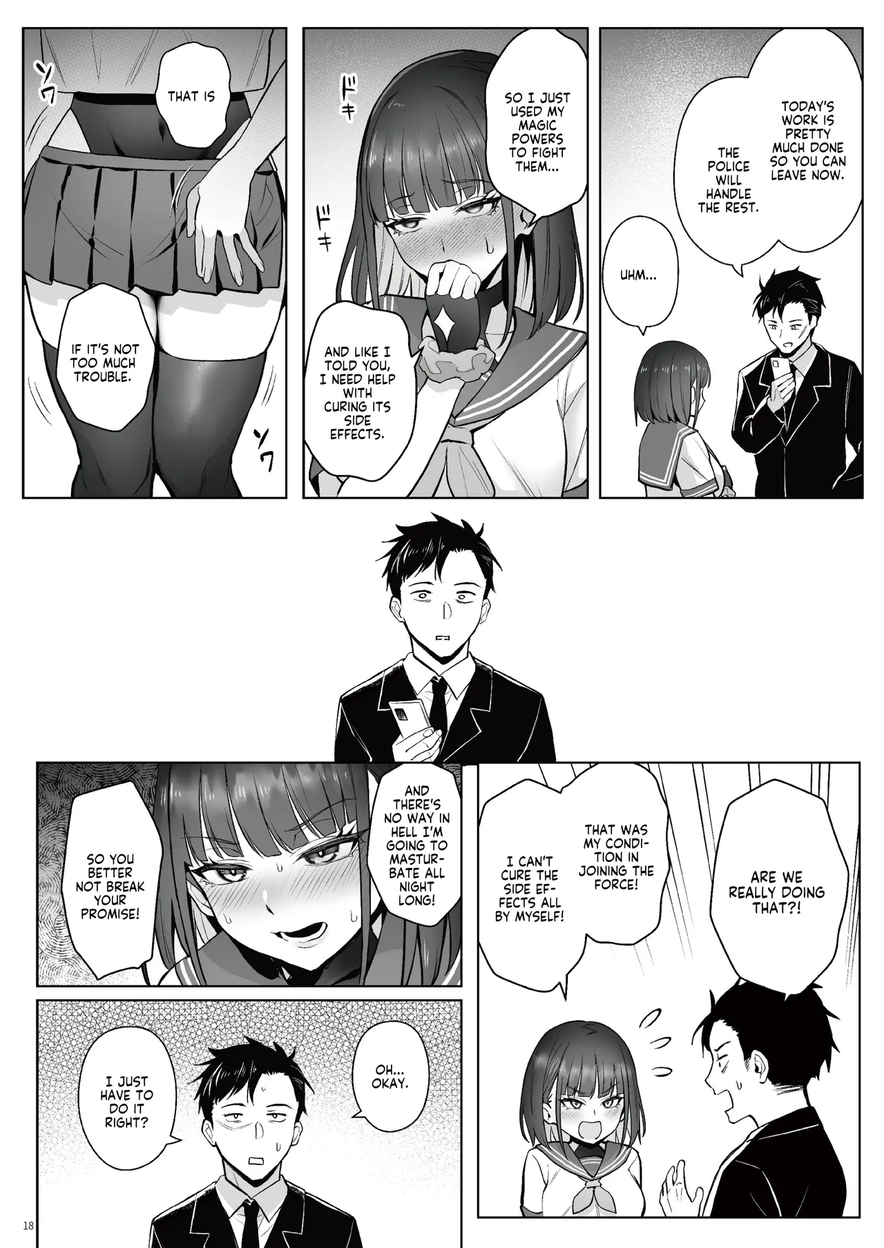 Moto Mahou Shoujo no Shigoto Hanashi Ao Zenjitsutan | Former Magical Girl Blue's Work: The Prequel page 17 original parody - sole female sole male hentai manga - read online free