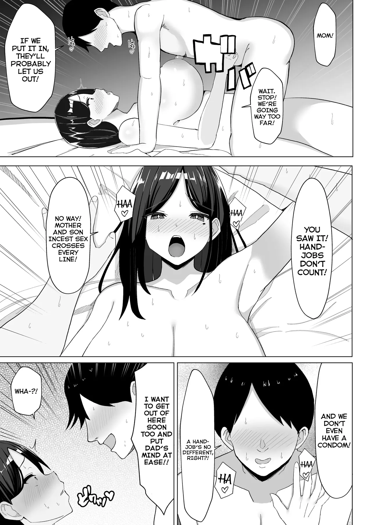 [Mustard Teikoku (Europia)] Kaa-chan to Sex Shinai to Derarenai Heya ~Kuchiurusai Haha to Hankouki no Ore~ | A Room I Can't Leave Without Having Incestuous Sex With My Mom: My Nagging Mother and Rebellious Me [English] [PPanGames] page 24 original parody - milf sweating hentai manga - read online free