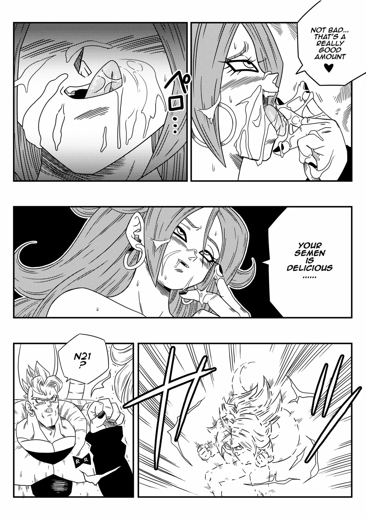 Busty Android Wants to Dominate the World!! page 9 featuring android 21 dragon ball z parody - transformation big penis hentai manga - read online free