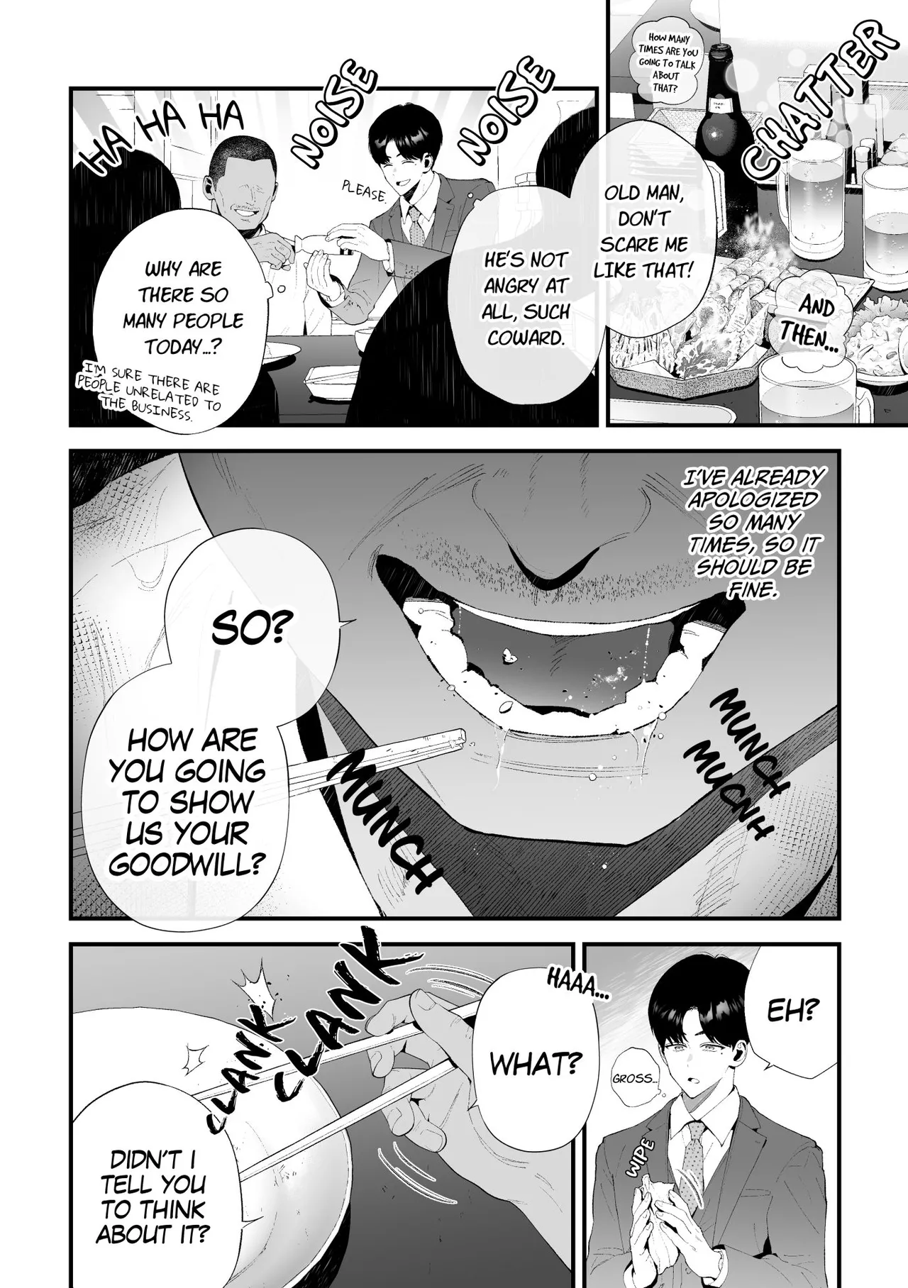 Kuzu na Elite Shinnyuu Shain-kun Kyousei Chinpo Marudashi Enkaigei de Buzama Ochi | The Unsightly Nude Performance of an Elite Employee page 14 original parody - humiliation group hentai manga - read online free