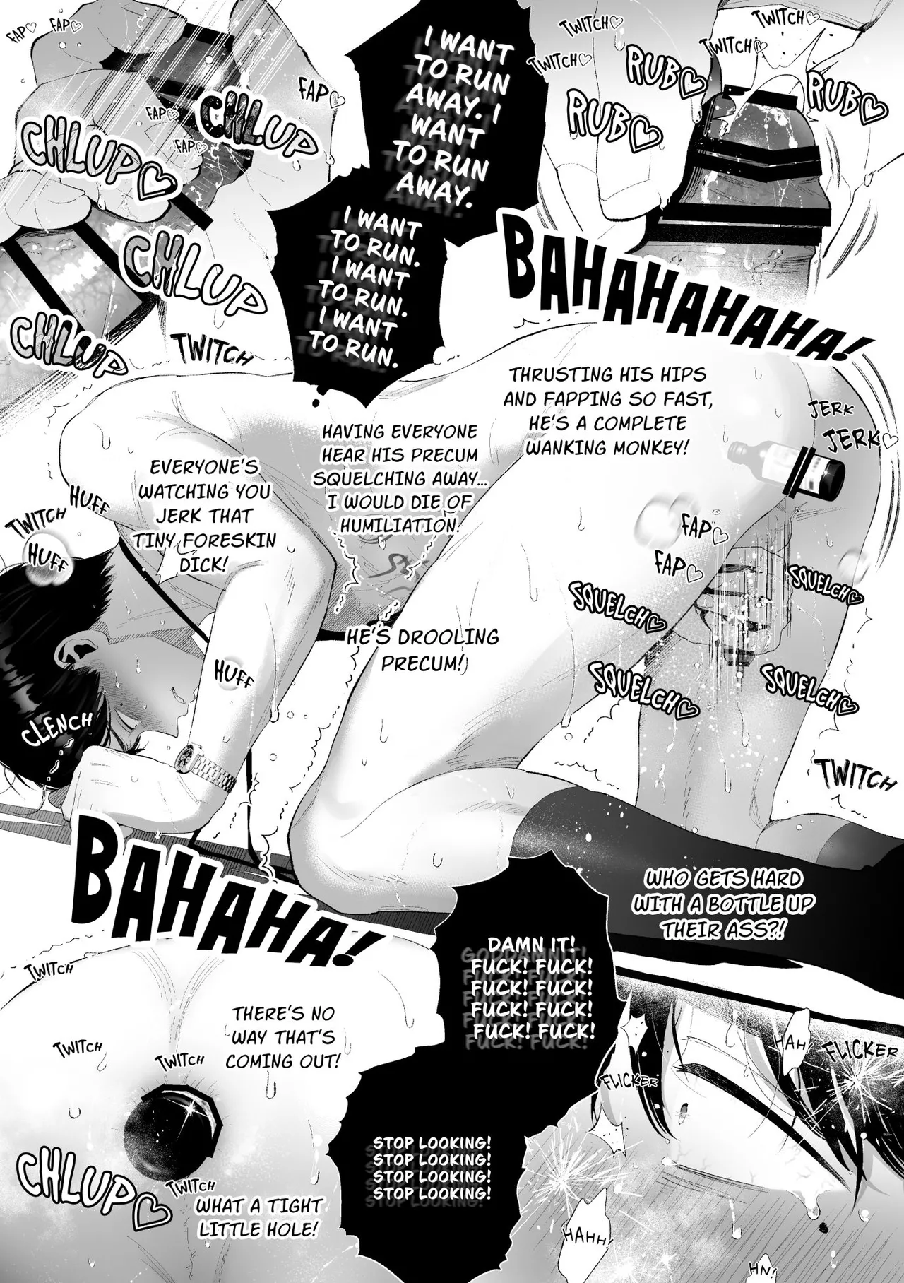 Kuzu na Elite Shinnyuu Shain-kun Kyousei Chinpo Marudashi Enkaigei de Buzama Ochi | The Unsightly Nude Performance of an Elite Employee page 32 original parody - beauty mark mosaic censorship hentai manga - read online free