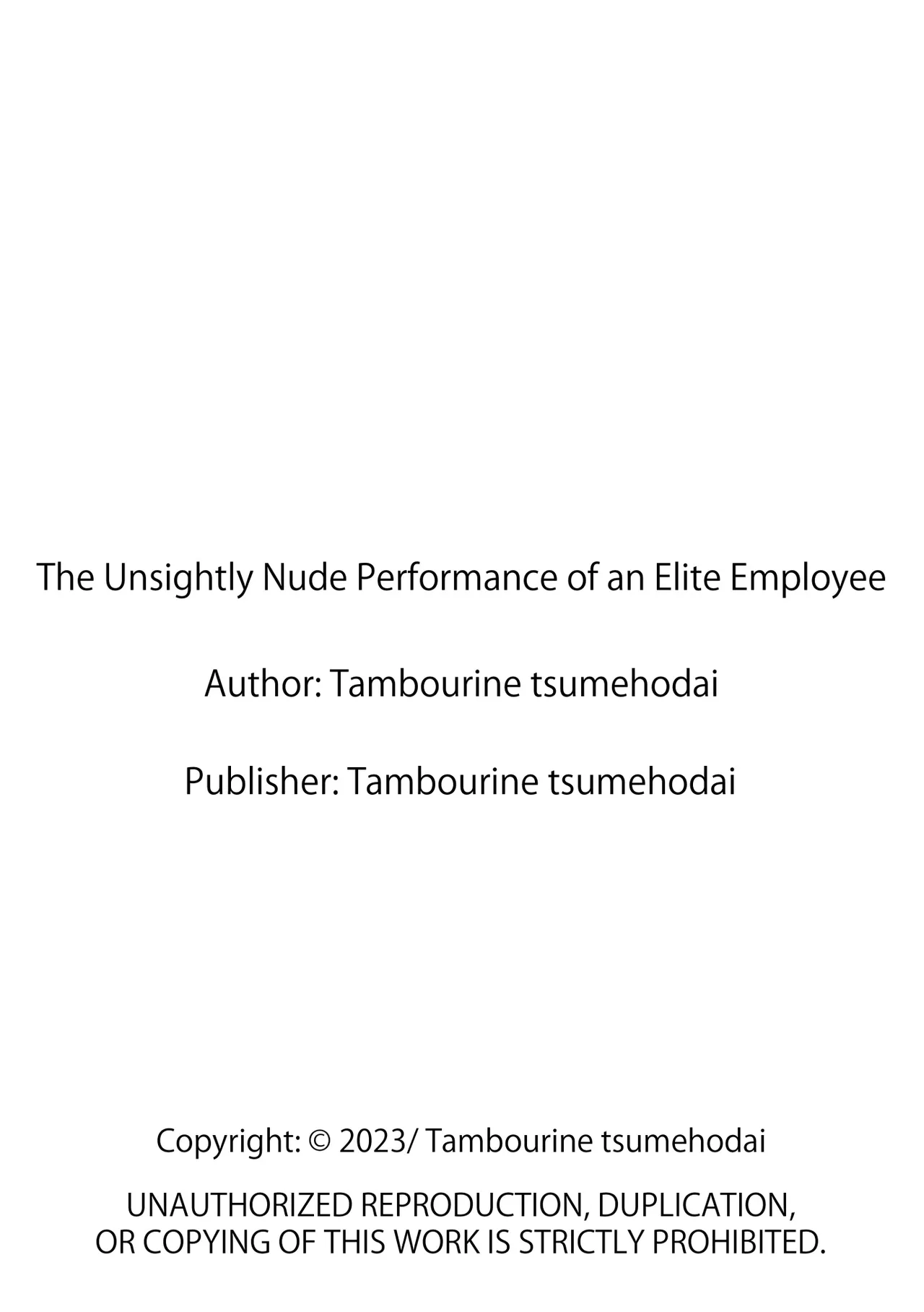 Kuzu na Elite Shinnyuu Shain-kun Kyousei Chinpo Marudashi Enkaigei de Buzama Ochi | The Unsightly Nude Performance of an Elite Employee page 83 original parody - beauty mark mosaic censorship hentai manga - read online free