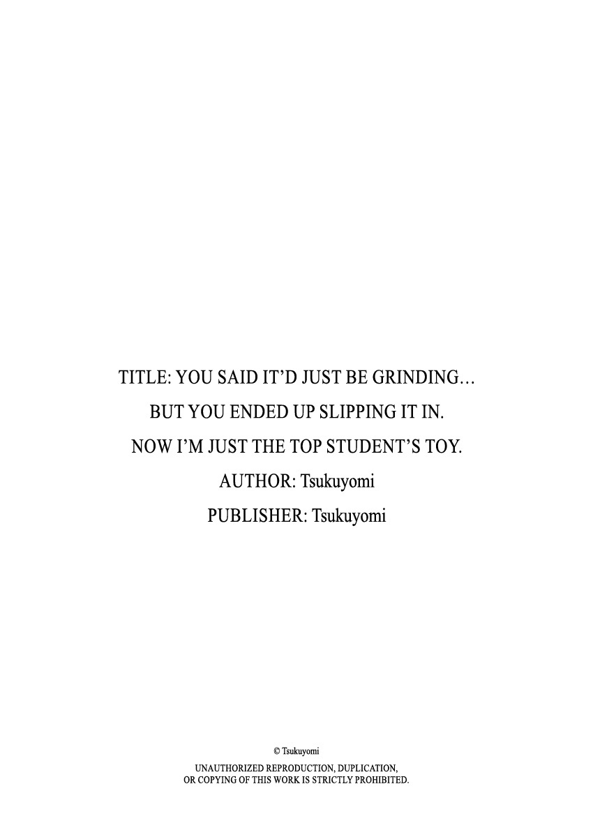 Sumata dake tte Itta no ni… Nurutto Sounyuusarechatta Yuutousei no Omocha | You Said It'd Just Be Grinding... But You Ended up Slipping It In. Now I'm Just the Top Student's Toy. page 124 original parody - sole female nakadashi hentai manga - read online free