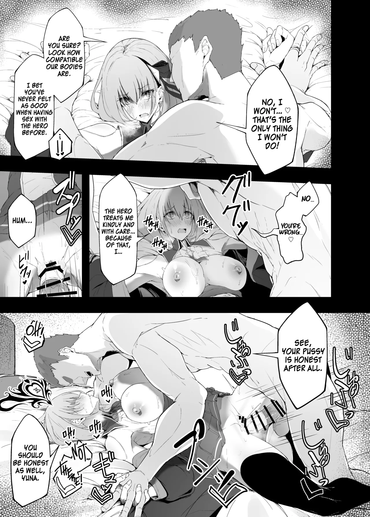 Yuusha no Kanojo wa NTRreru - Heroine no Netorareru | The Hero’s Girlfriend Gets NTR’d page 42 original parody - squirting kissing hentai manga - read online free