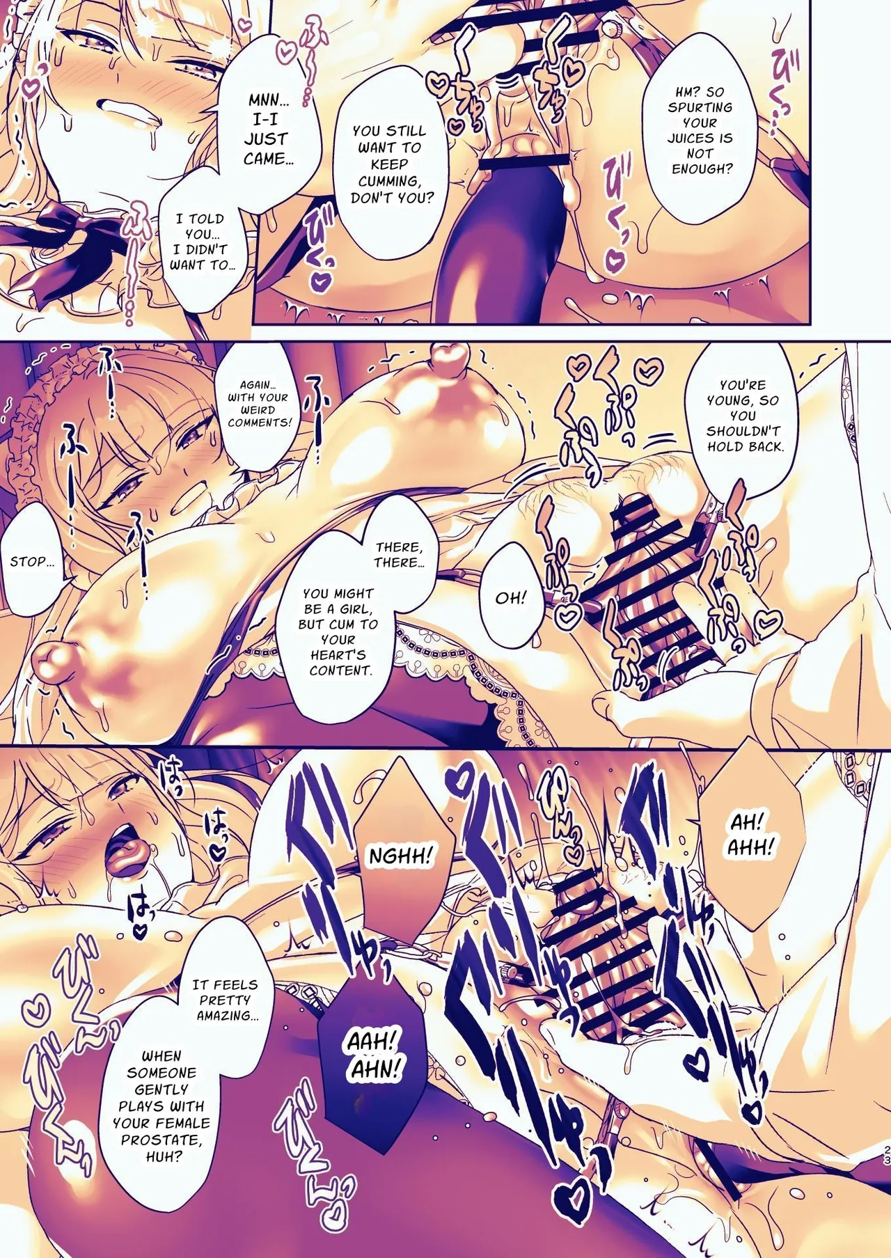 Seitokaichou wa Nyotaika kara Nigenai | The Council President Cannot Escape Feminization page 23 original parody - ahegao anal hentai manga - read online free