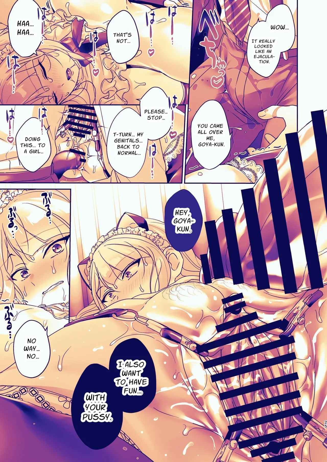 Seitokaichou wa Nyotaika kara Nigenai | The Council President Cannot Escape Feminization page 25 original parody - x-ray kemonomimi hentai manga - read online free